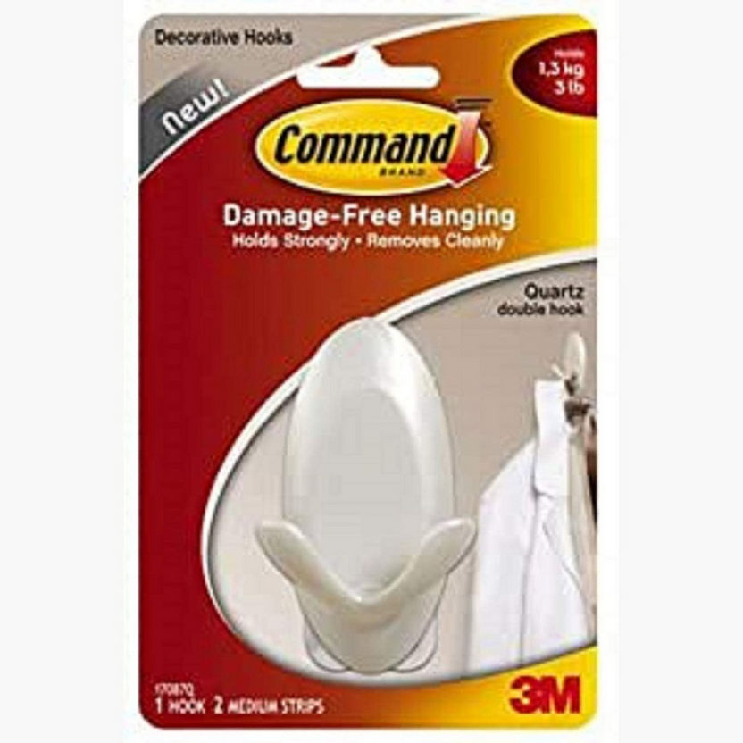 3M Adhesive Double Hook-Shower Caddies and Wall Hooks-image-0
