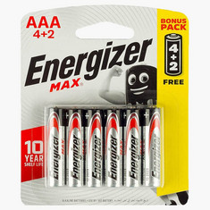 Energizer 1.5V AAA Batteries - Set of 6