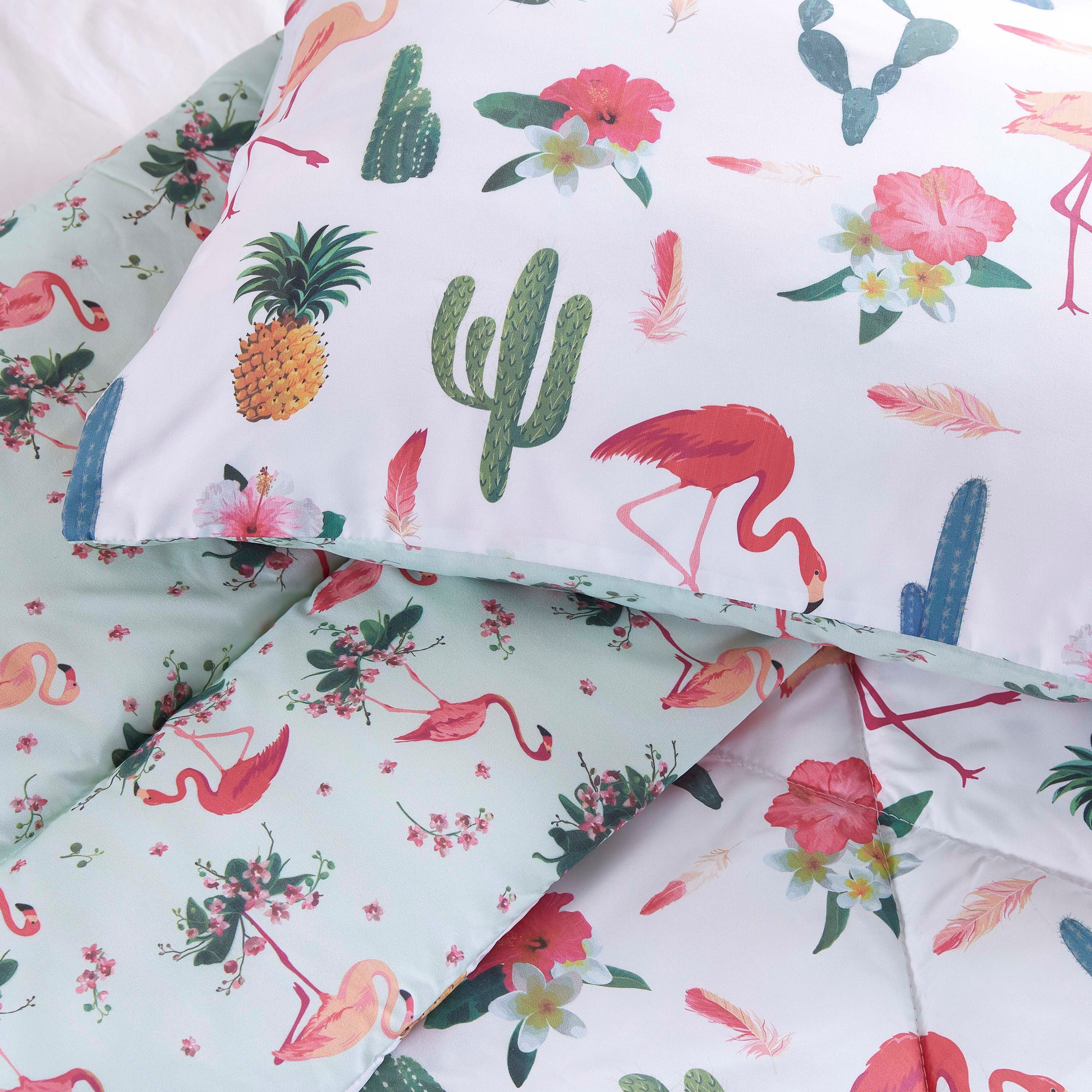 Modish Flamingo Digital Print 2-Piece Twin Comforter Set - 160x220 cm-hbxhomeware-hbxkidsandyouth-image-5