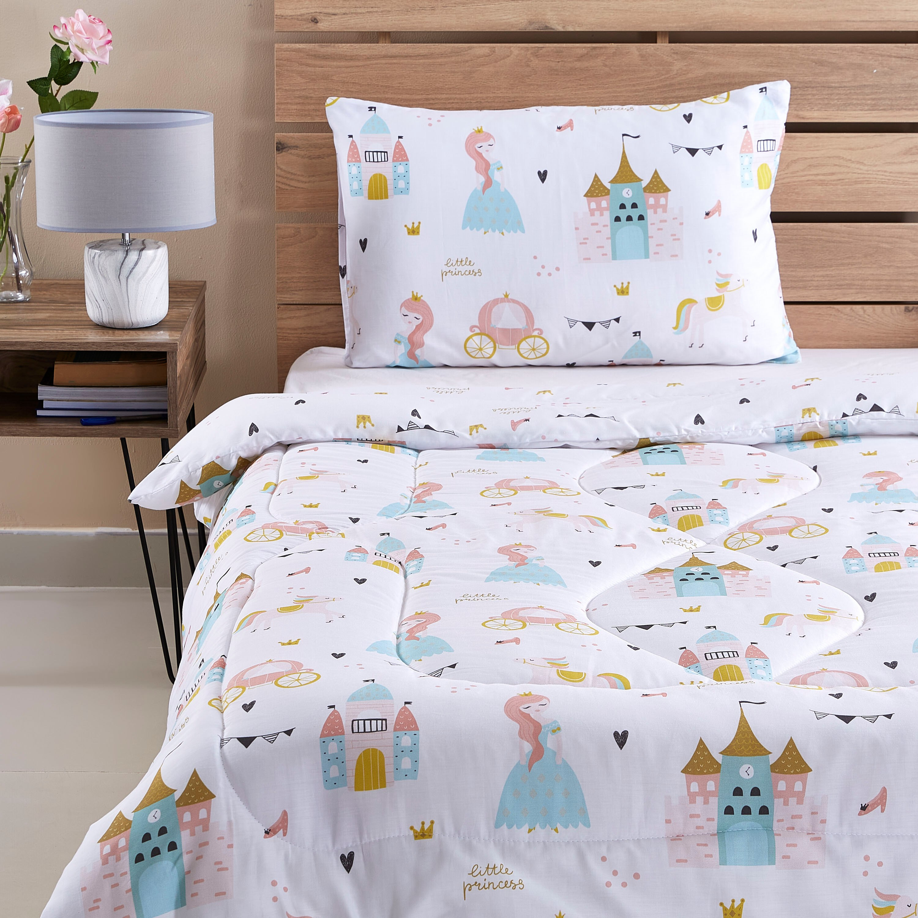 طقم لحاف مزدوج بطبعات ليتل برنسيس ديجيتال- قطعتين من جوي-160x220 سم-hbxhomeware-hbxkidsandyouth-image-2
