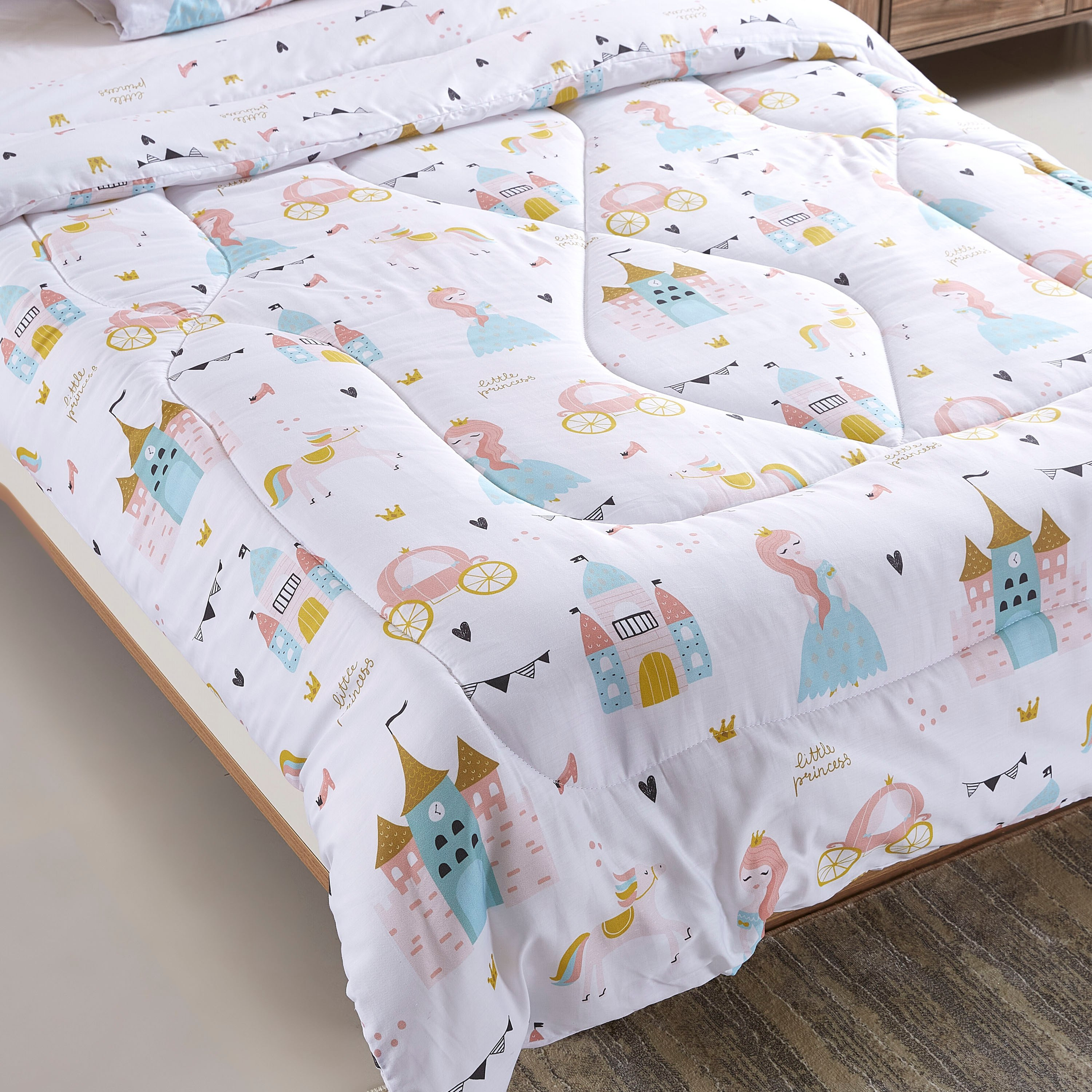طقم لحاف مزدوج بطبعات ليتل برنسيس ديجيتال- قطعتين من جوي-160x220 سم-hbxhomeware-hbxkidsandyouth-image-4