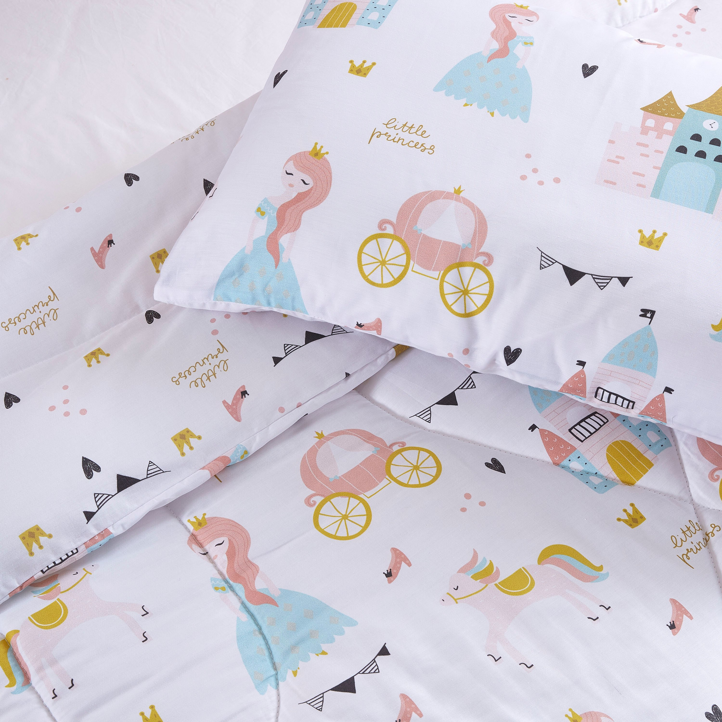 طقم لحاف مزدوج بطبعات ليتل برنسيس ديجيتال- قطعتين من جوي-160x220 سم-hbxhomeware-hbxkidsandyouth-image-5