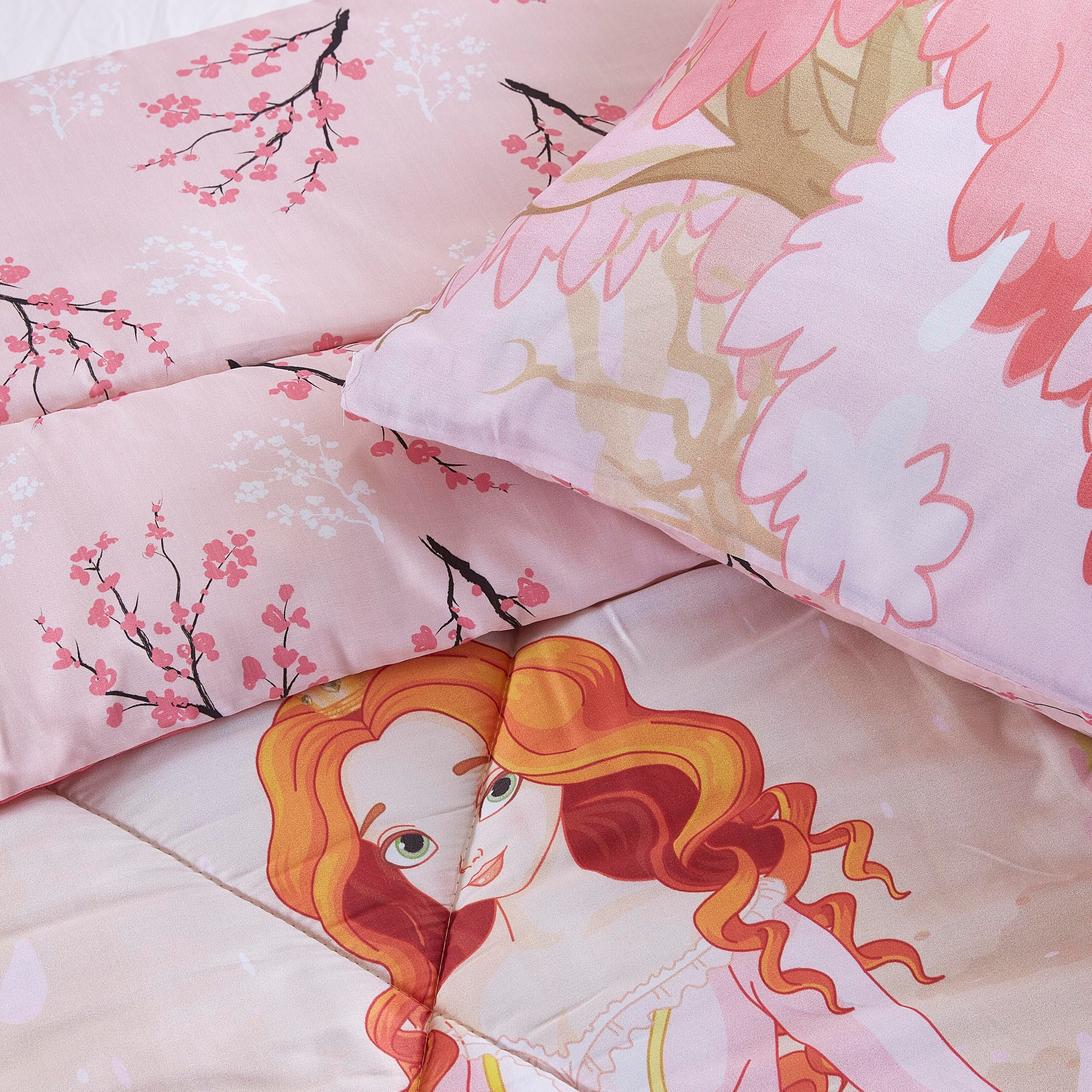 طقم لحاف ساتان بطبعات برنسيس رقمية من قطعتين من جوي -160x220 سم-hbxhomeware-hbxkidsandyouth-image-5