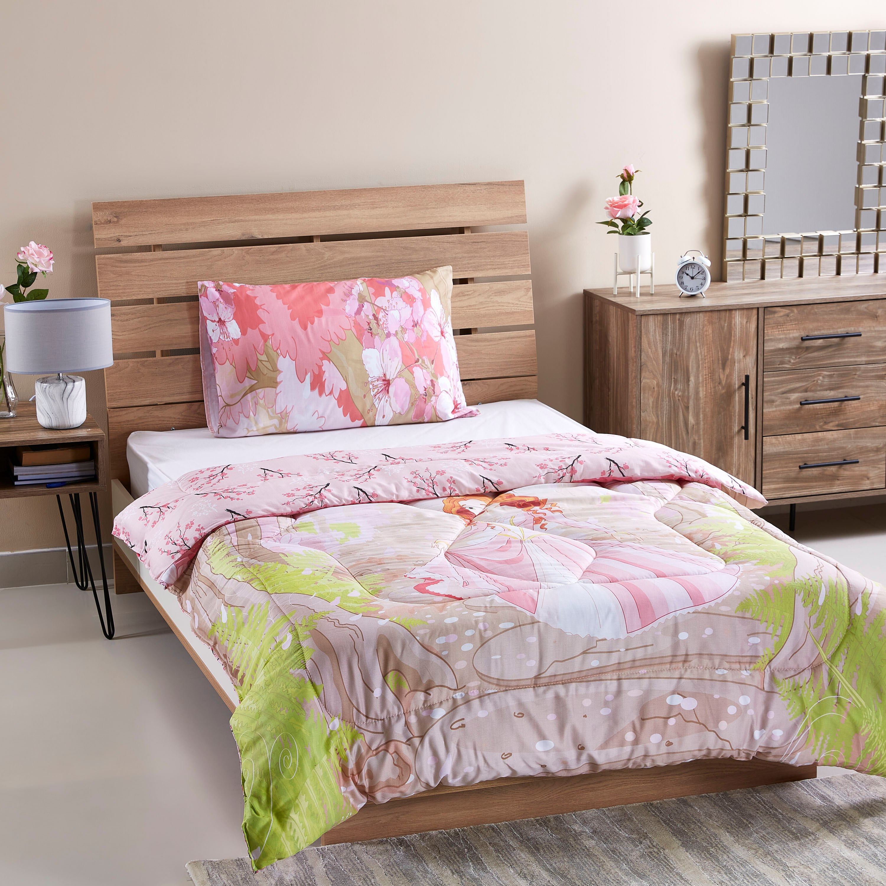 طقم لحاف ساتان بطبعات برنسيس رقمية من قطعتين من جوي -160x220 سم-hbxhomeware-hbxkidsandyouth-image-6