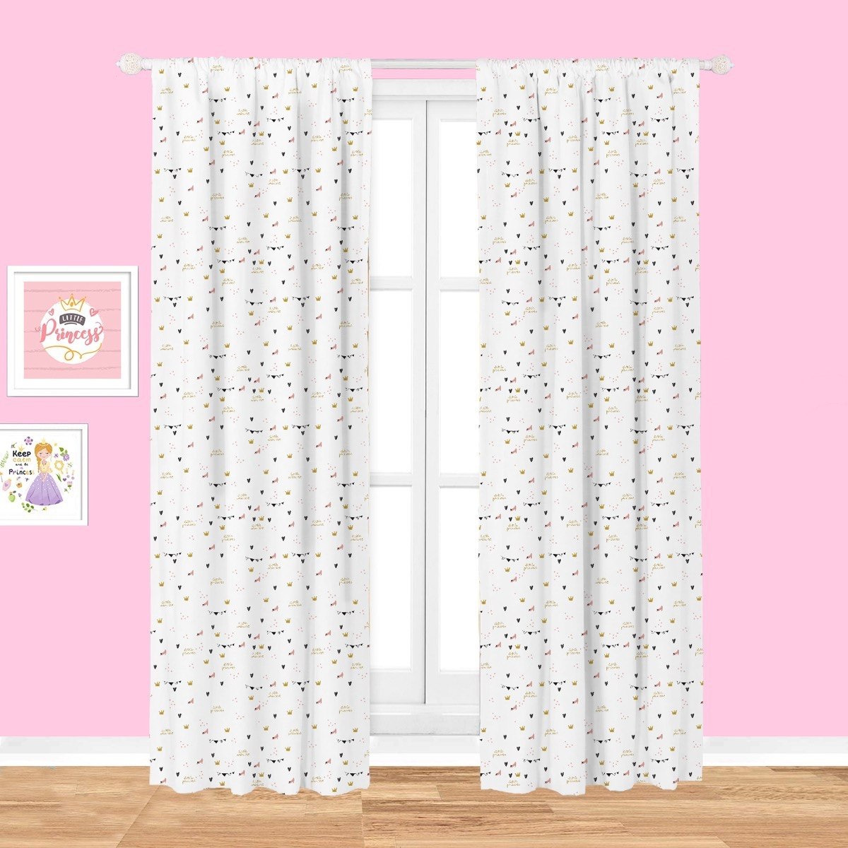 زوج ستائر بطبعات رقمية ليتل برنسيس من جوي- 140x240 سم-hbxhomeware-hbxkidsandyouth-image-1