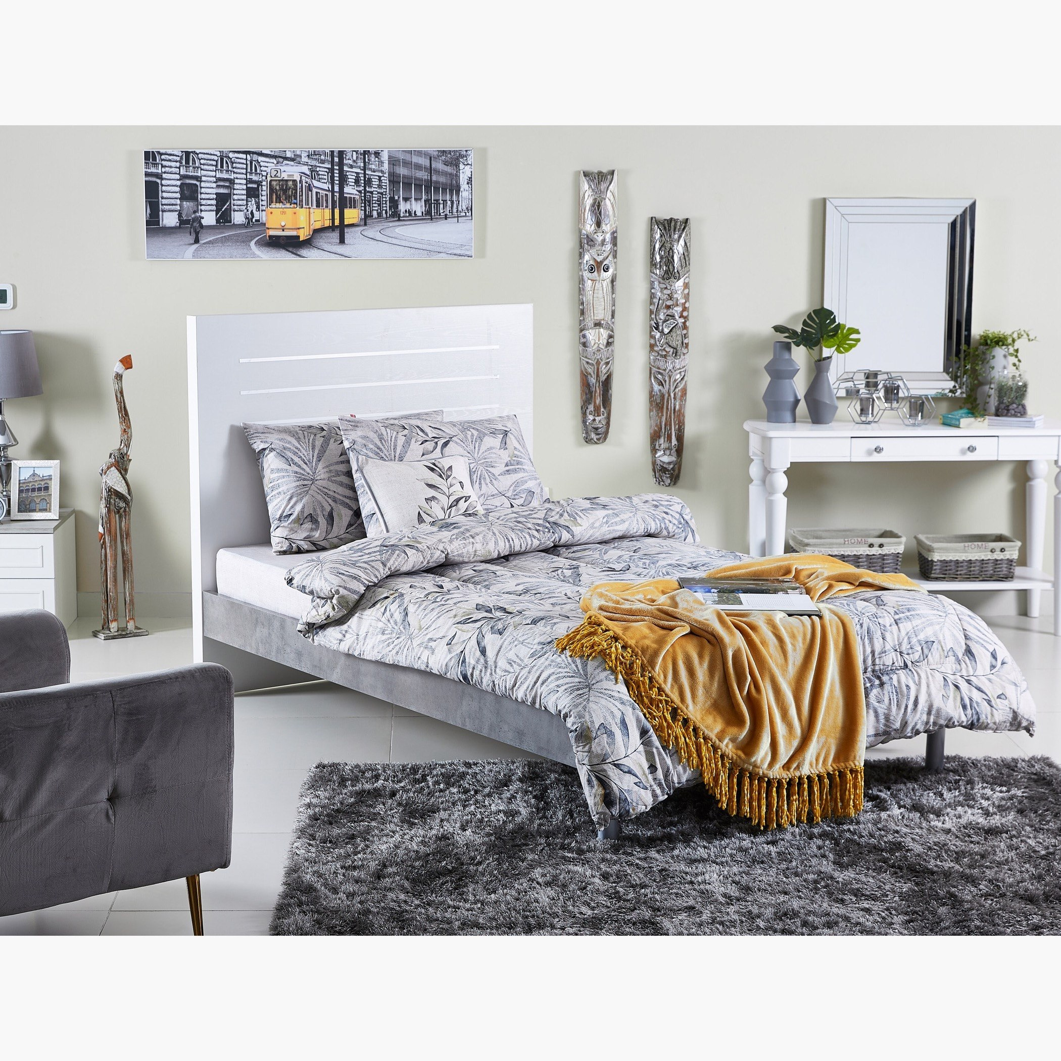 Lova 5-Piece Printed Cotton Twin BIAB Comforter Set - 160x220 cm-hbxhomeware-hbxdecorandfurnishings-image-1