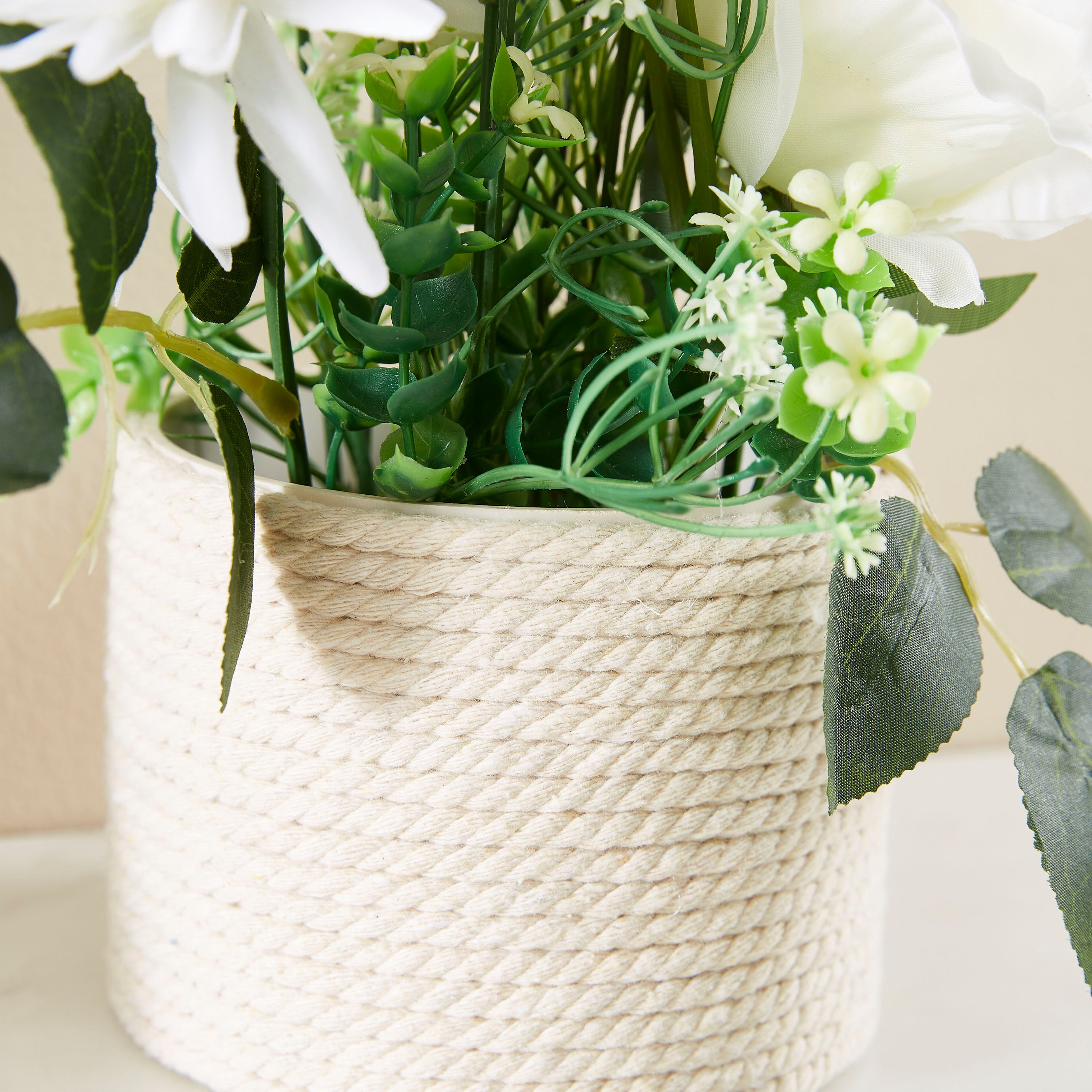 باقة زهور مختلطة بوليستر من ليدا - 28 سم-hbxdecorandfurnishings-homeaccessories-artificialflowersandplants-image-3