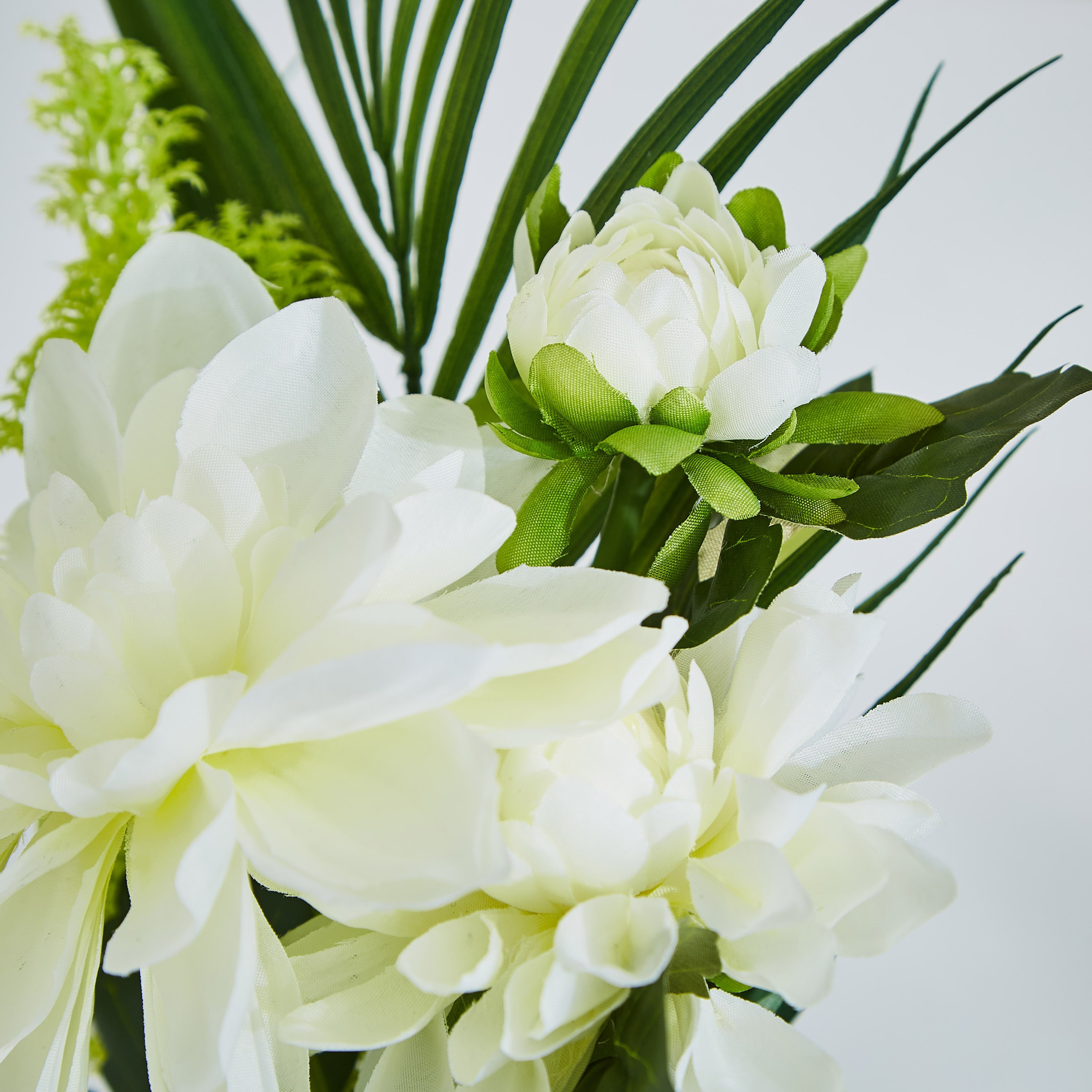 باقة زهور داليا وأعشاب بوليستر من ليدا - 41 سم-hbxdecorandfurnishings-homeaccessories-artificialflowersandplants-image-2