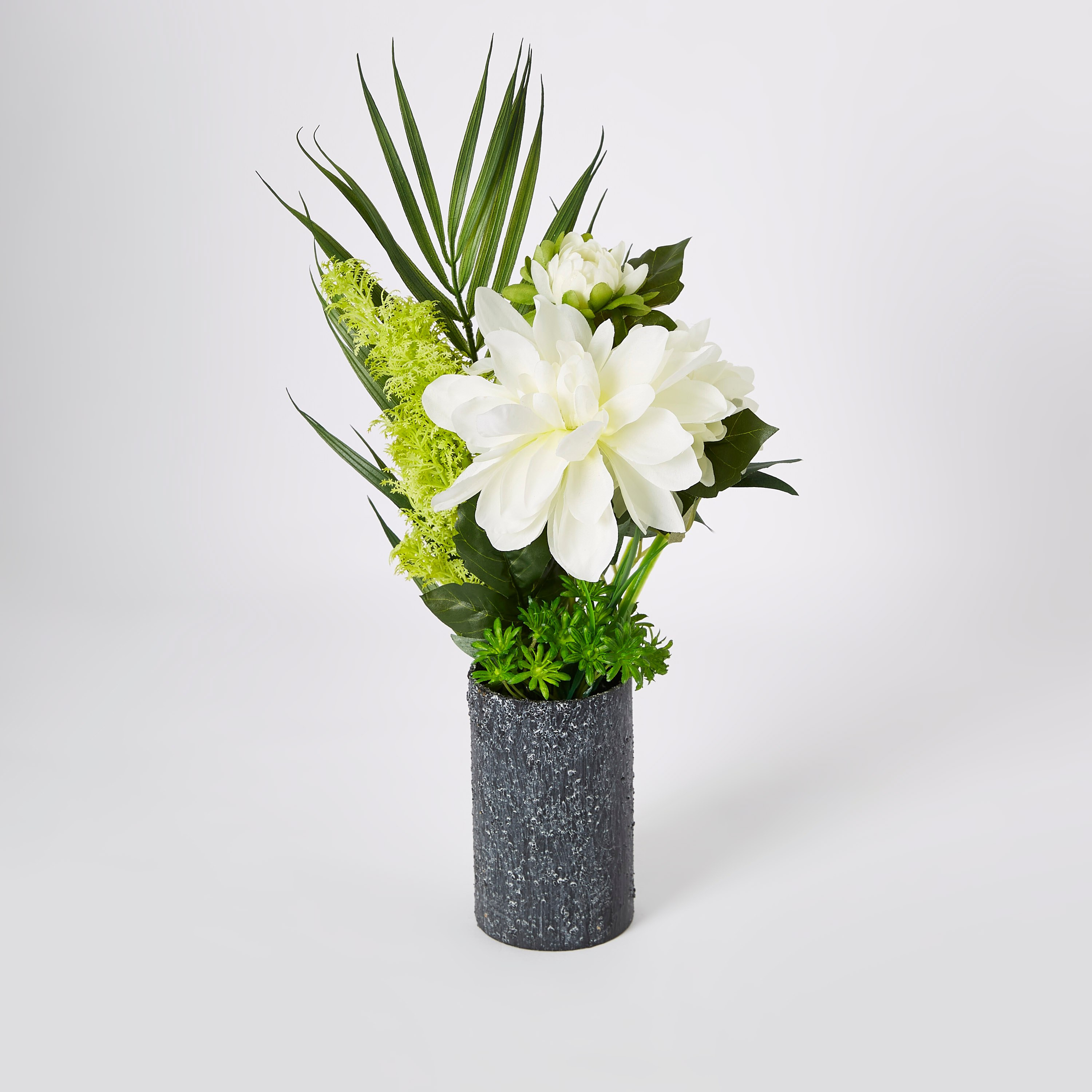 باقة زهور داليا وأعشاب بوليستر من ليدا - 41 سم-hbxdecorandfurnishings-homeaccessories-artificialflowersandplants-image-5