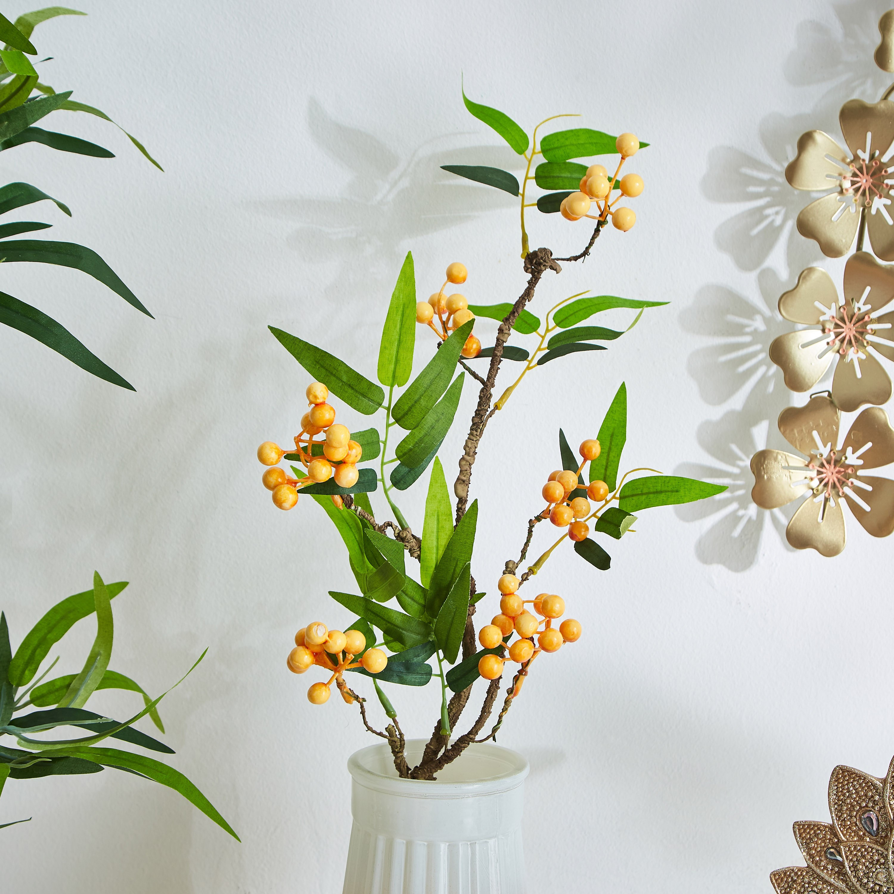 Lida Artificial Crabapple Stick - 60 cm-hbxdecorandfurnishings-homeaccessories-artificialflowersandplants-image-1