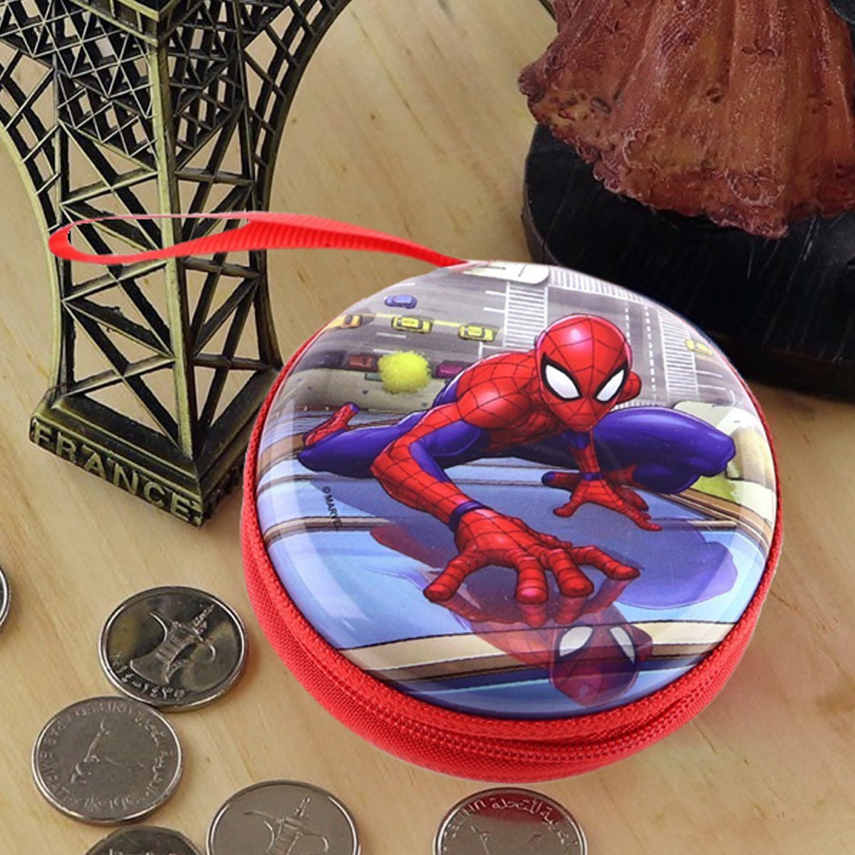 Spiderman Hardcase Coin Pouch - 7 cm-hbxkidsandyouth-playroom-stationery-image-1