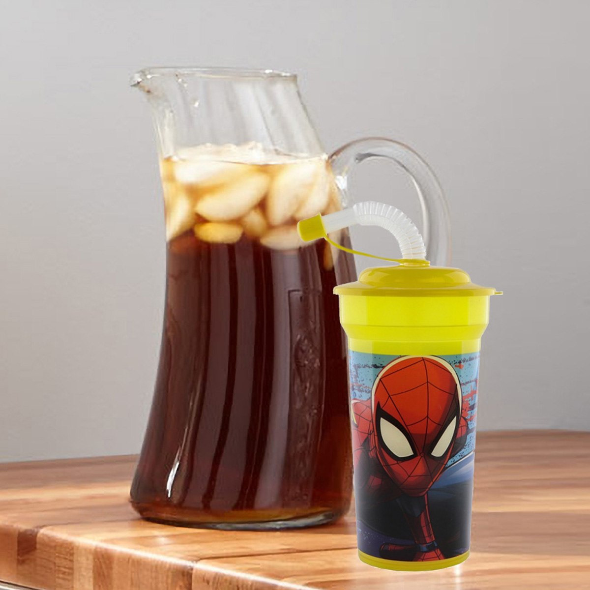 كوب بتصميم سبايدر مان مع قشة-hbxhomeware-hbxkidsandyouth-image-1