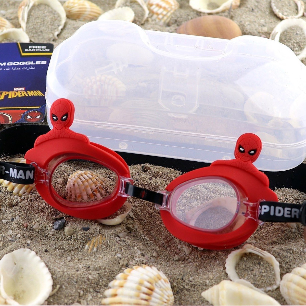 Spider-Man 3D Swim Goggles with Case-hbxkidsandyouth-playroom-stationery-image-1