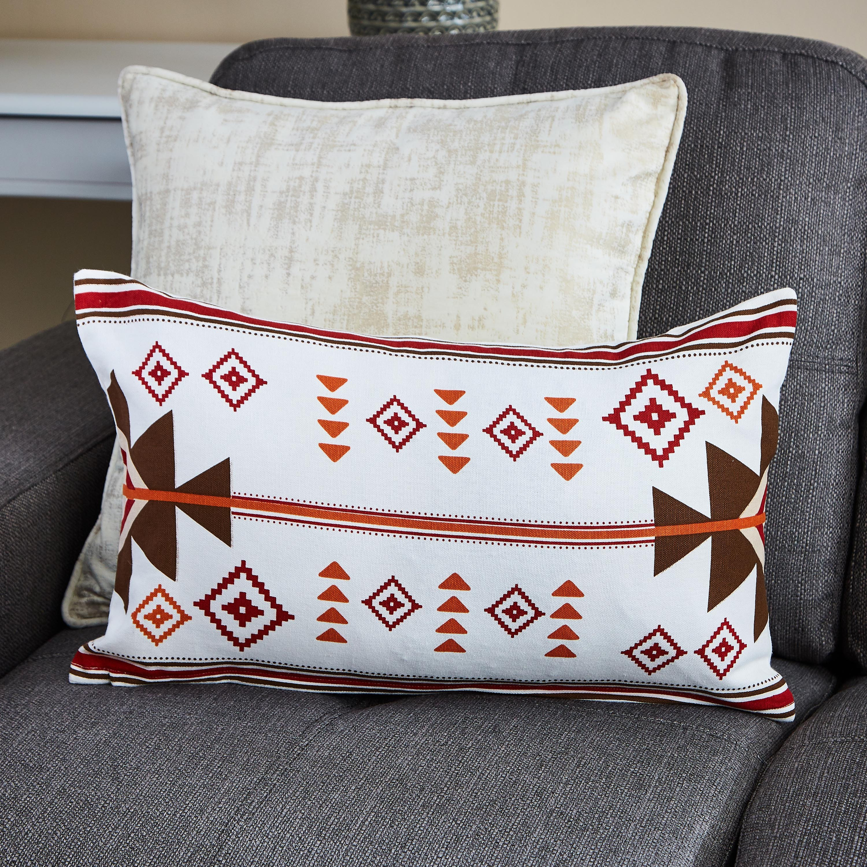 Nova Geo Cotton Printed Cushion Cover - 30x50 cm-hbxhomeware-cushionsandcovers-cushioncovers-image-1