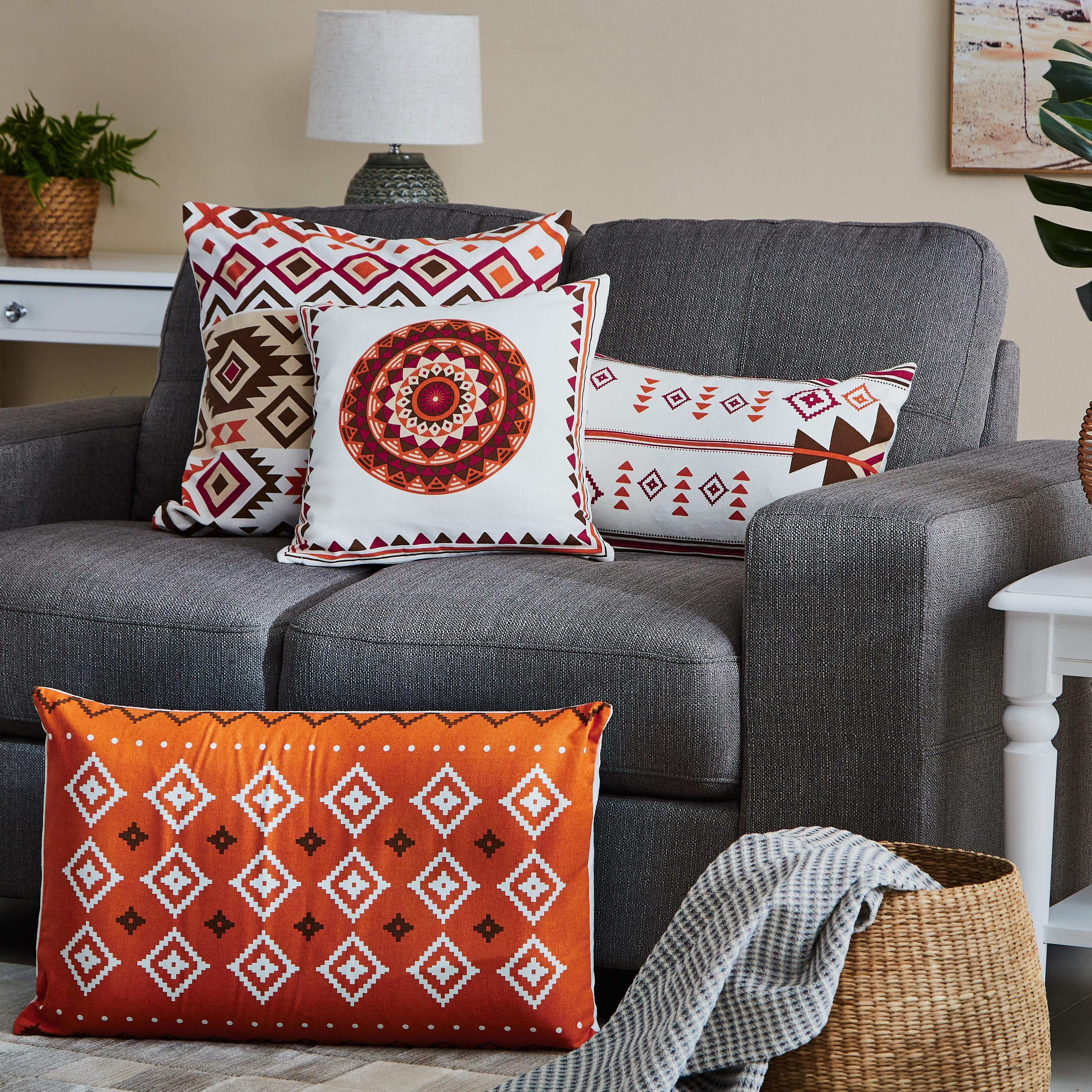 Nova Geo Cotton Printed Cushion Cover - 30x50 cm-hbxhomeware-cushionsandcovers-cushioncovers-image-4