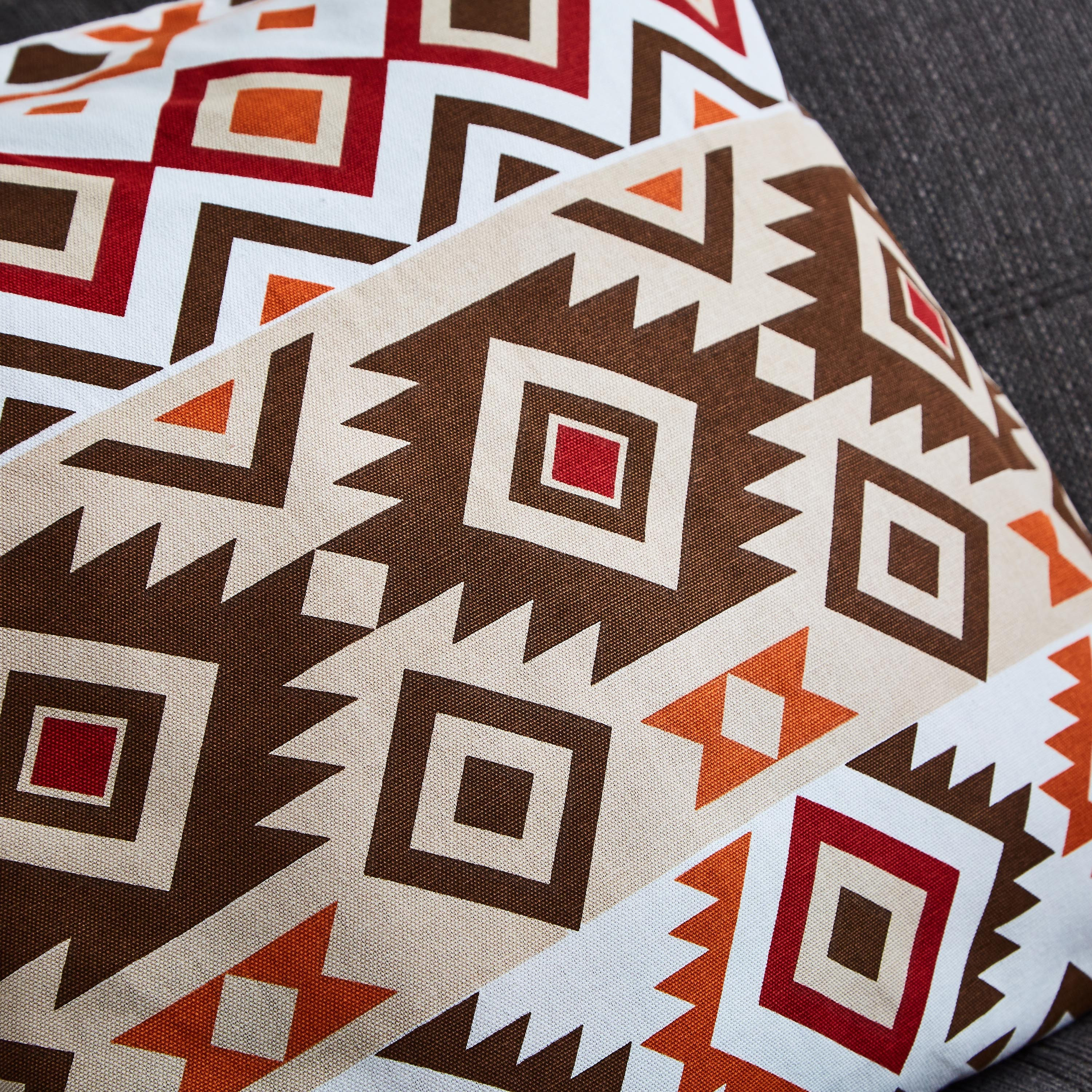Nova Geo Cotton Printed Cushion Cover - 50x50 cm-hbxhomeware-cushionsandcovers-cushioncovers-image-2