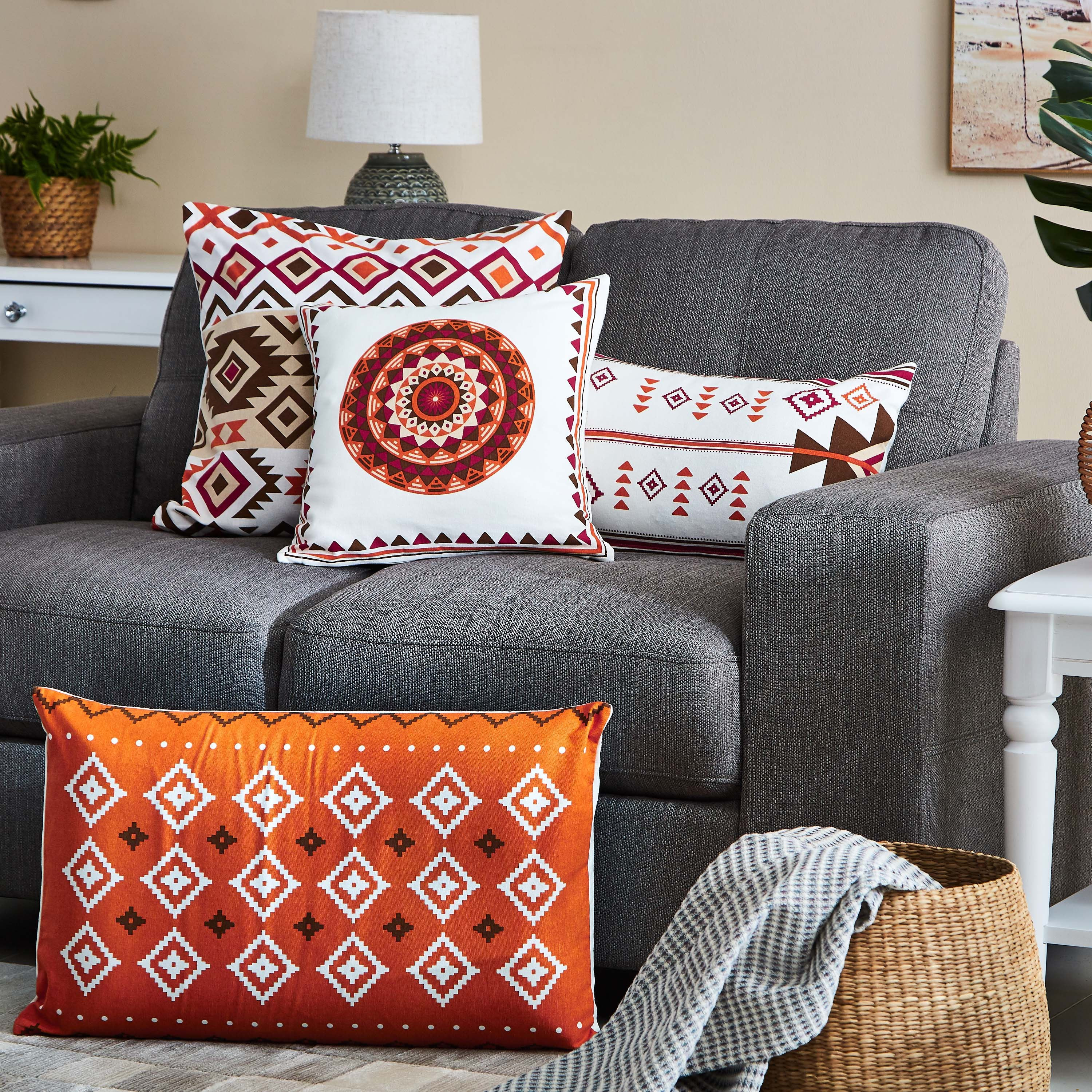 Nova Geo Cotton Printed Cushion Cover - 50x50 cm-hbxhomeware-cushionsandcovers-cushioncovers-image-4