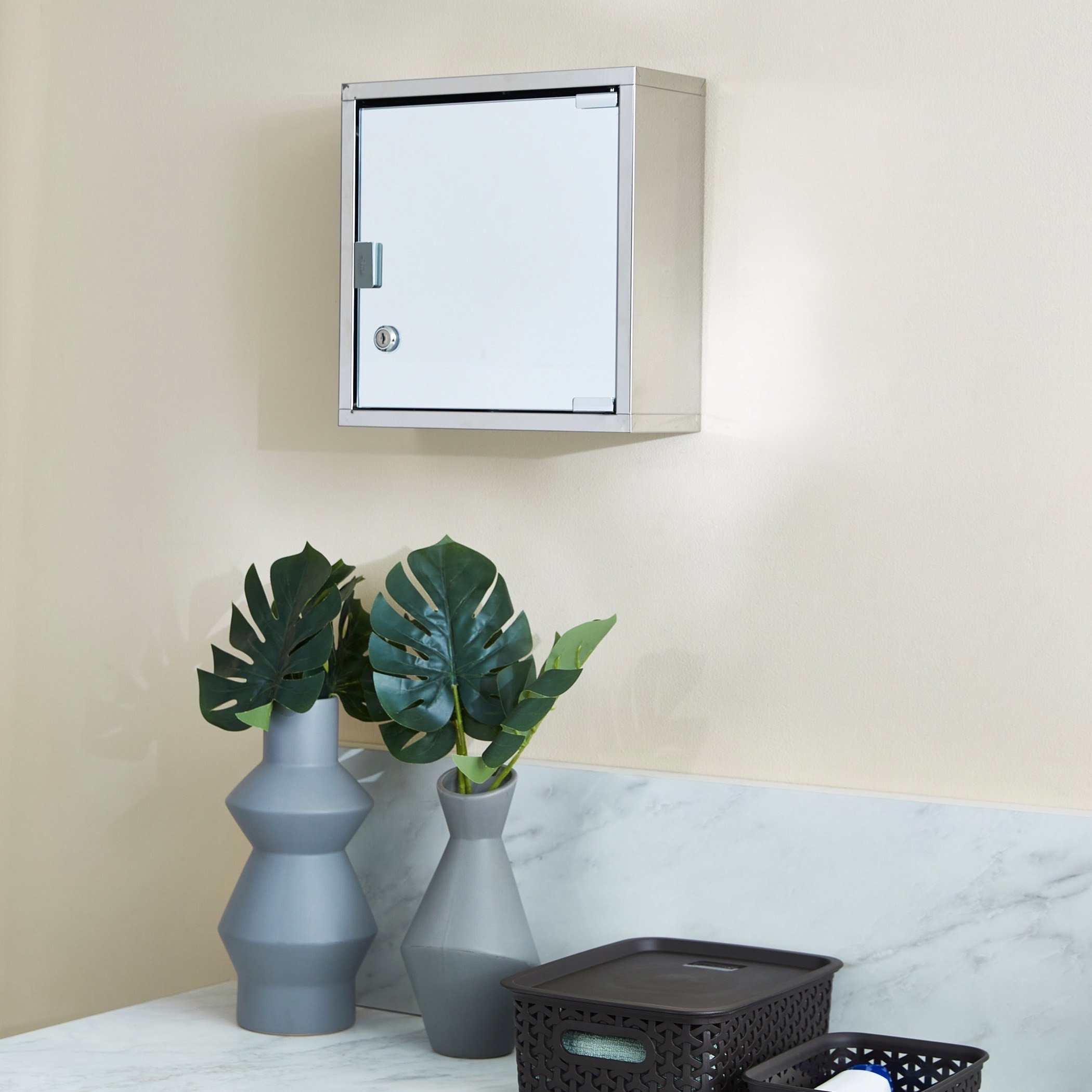 Care Steel Mirror Medicine Cabinet - 31x13x31cm-PROMO_HB_AE_B1G1_250925-image-4