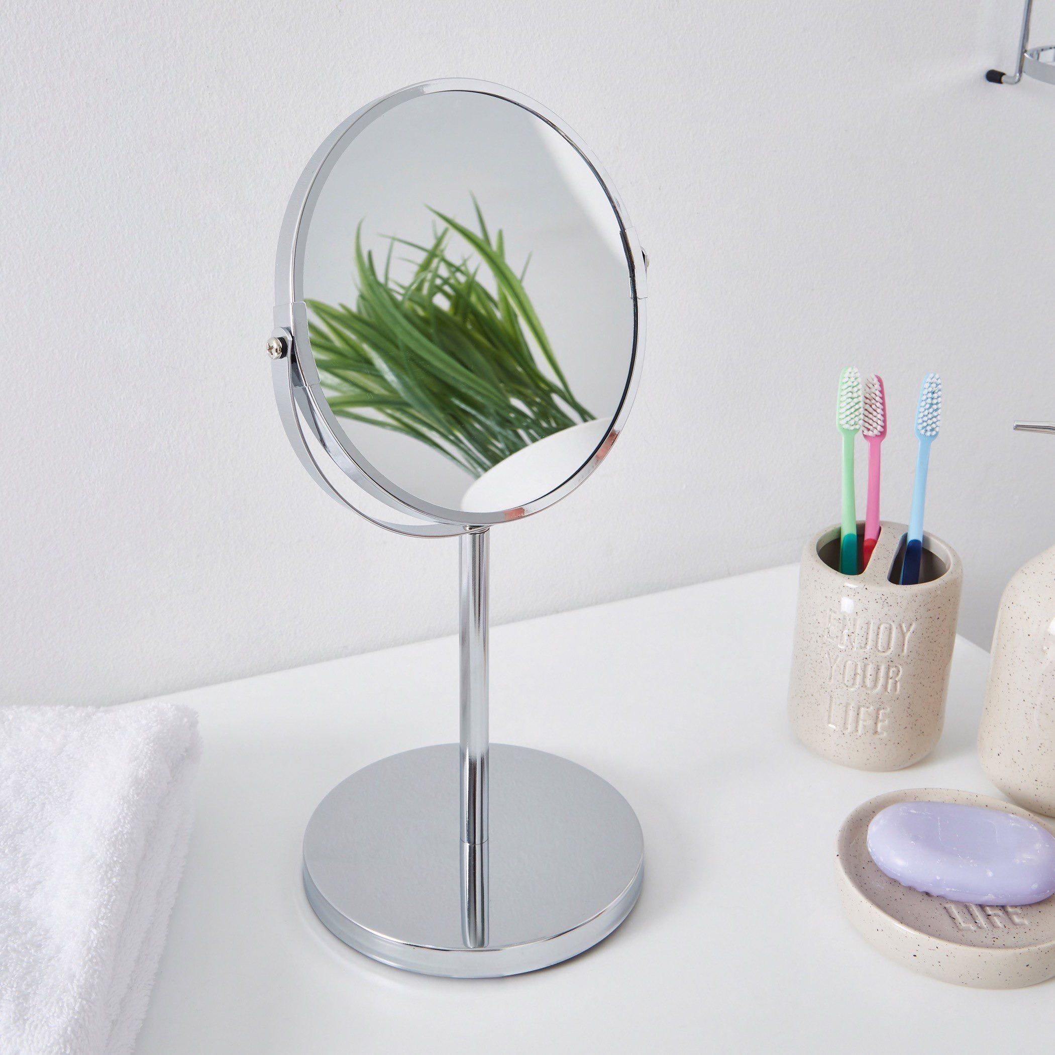 Ailena Double Sided  2X Table Mirror - 17 cm-hbxdecorandfurnishings-homeaccessories-novelties-image-2
