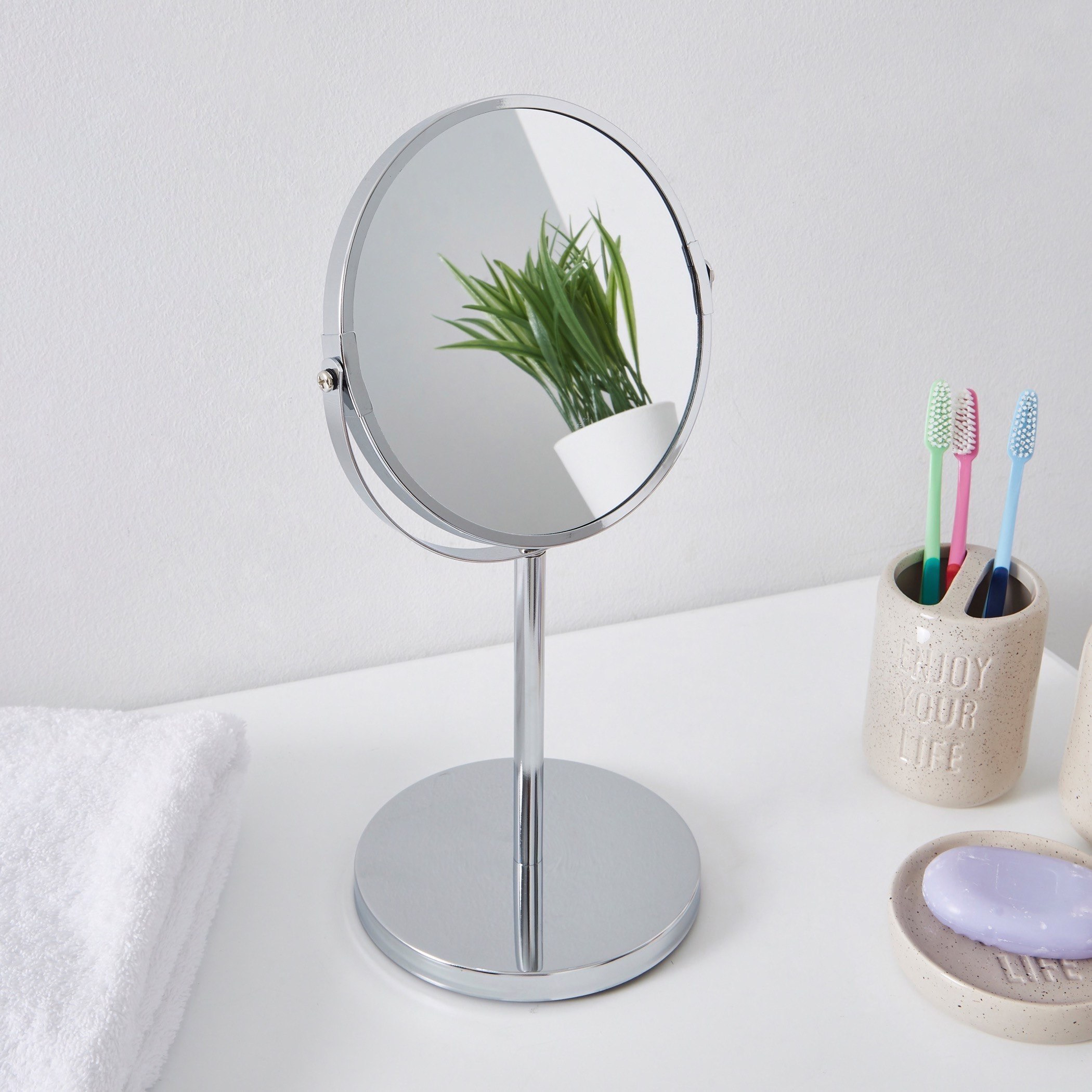 Ailena Double Sided  2X Table Mirror - 17 cm-hbxdecorandfurnishings-homeaccessories-novelties-image-3