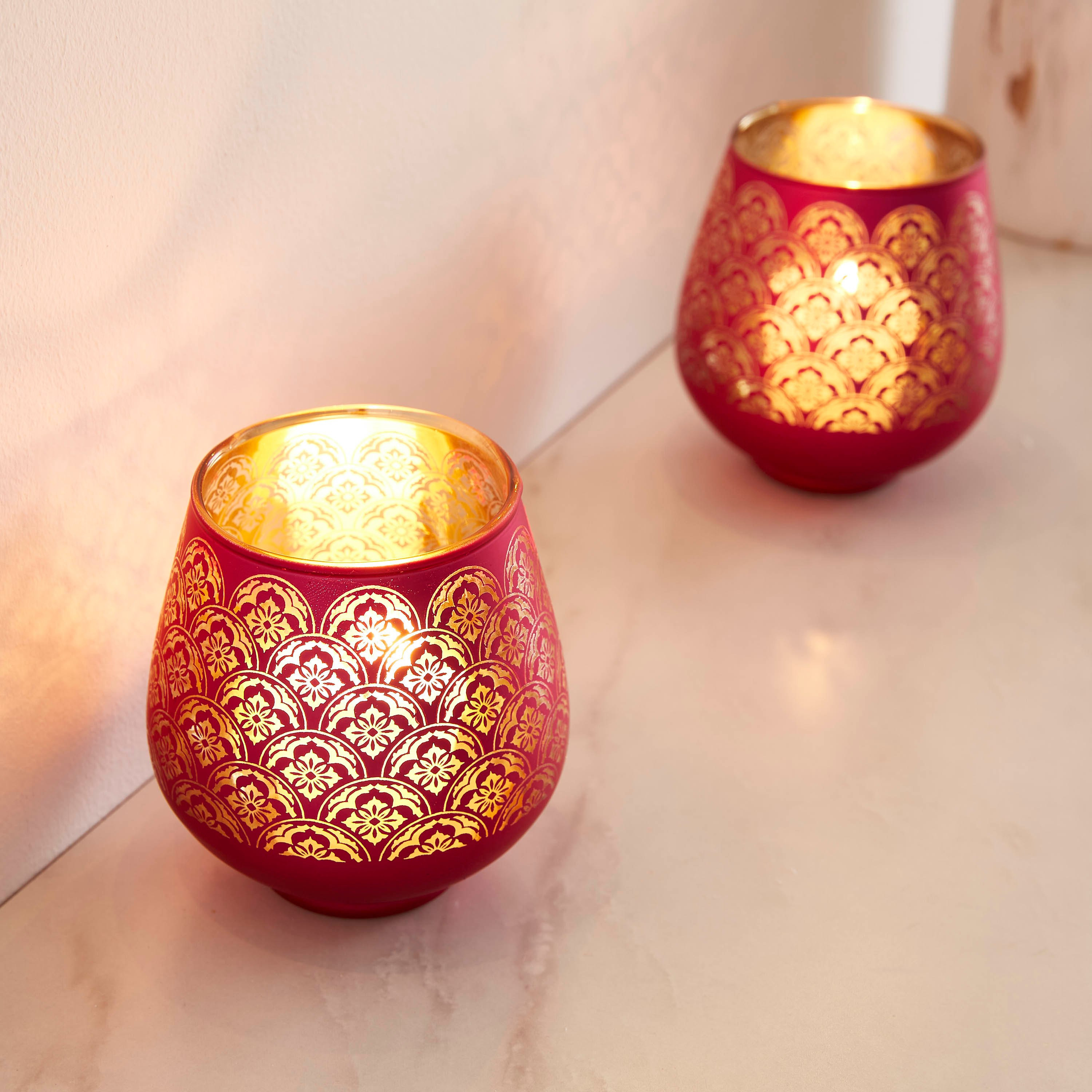 طقم حامل شموع فوتيف زجاجي بيضاوي قطعتين من مينيرفا-hbxlivingroom-decorandaccessories-candleholders-image-2