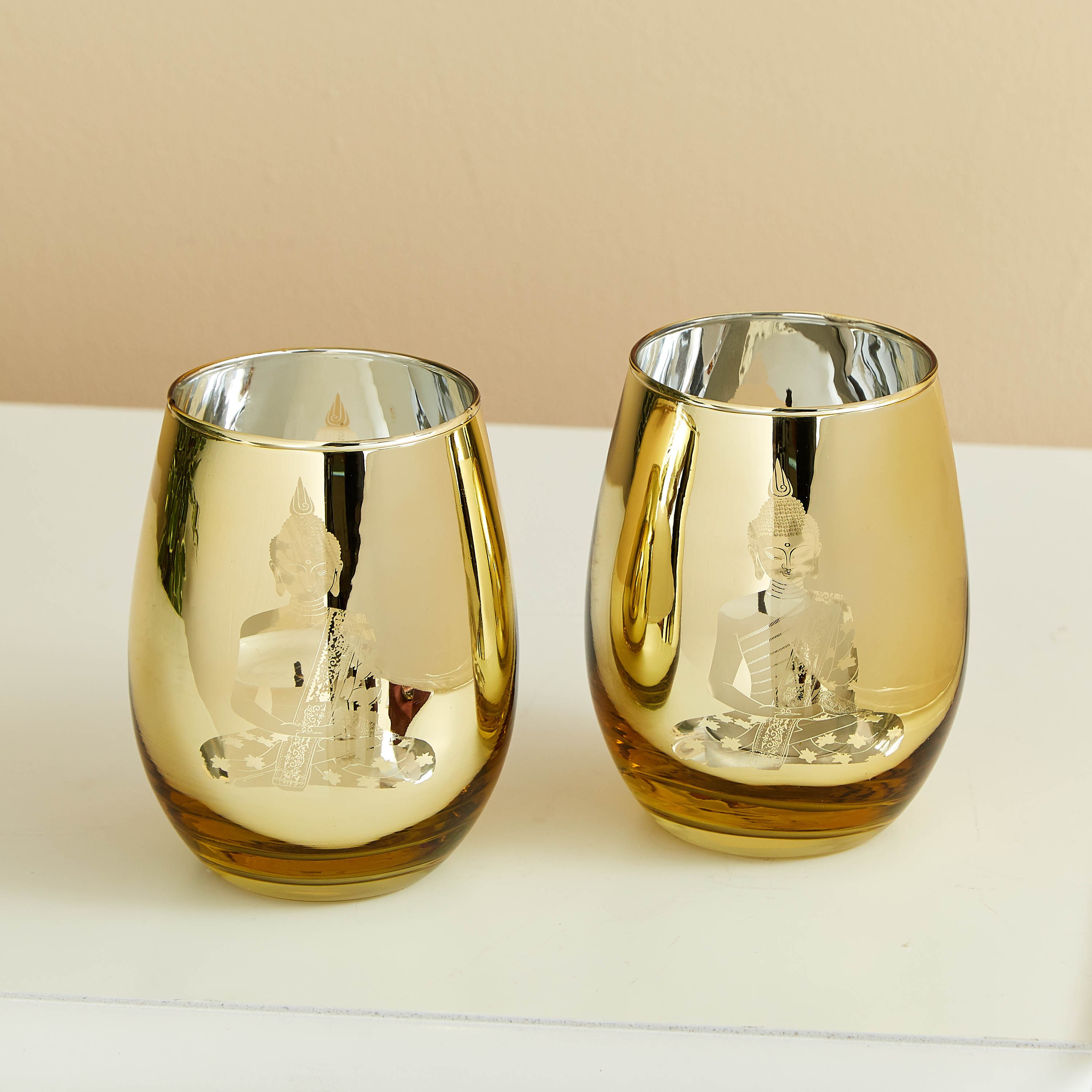 طقم حامل شموع فوتيف زجاجي بوذا- قطعتين من مينيرفا-hbxlivingroom-decorandaccessories-candleholders-image-2