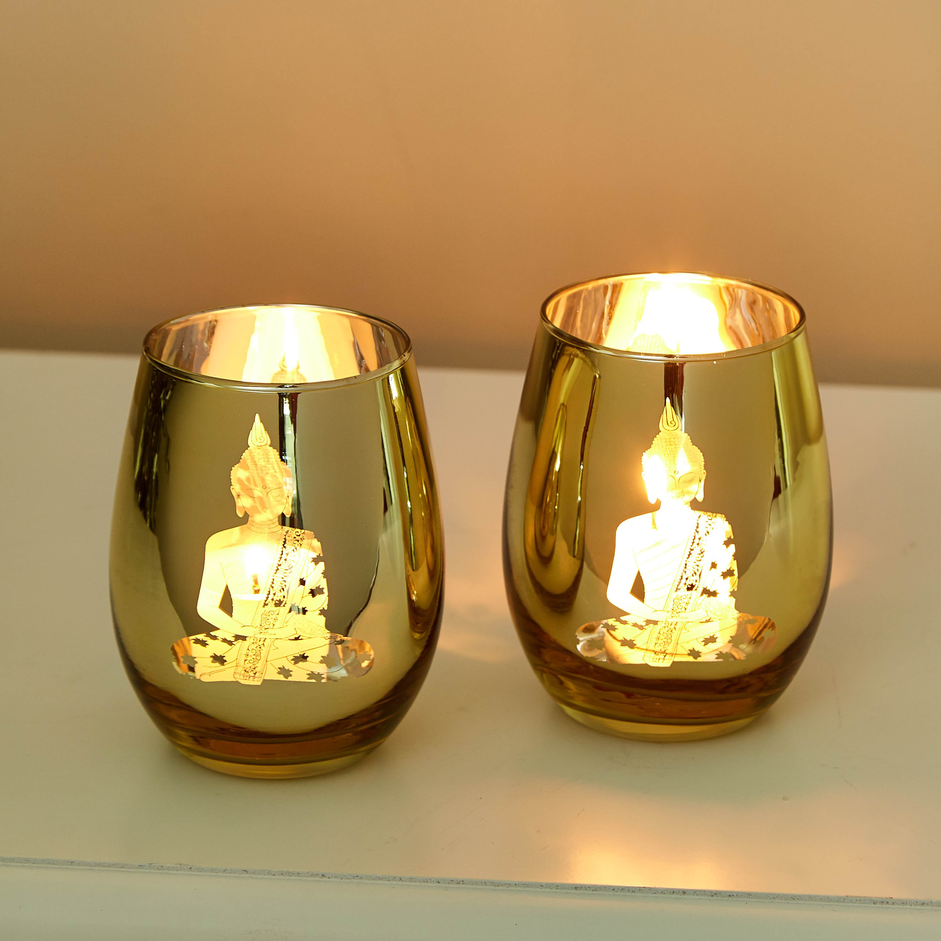 طقم حامل شموع فوتيف زجاجي بوذا- قطعتين من مينيرفا-hbxlivingroom-decorandaccessories-candleholders-image-1