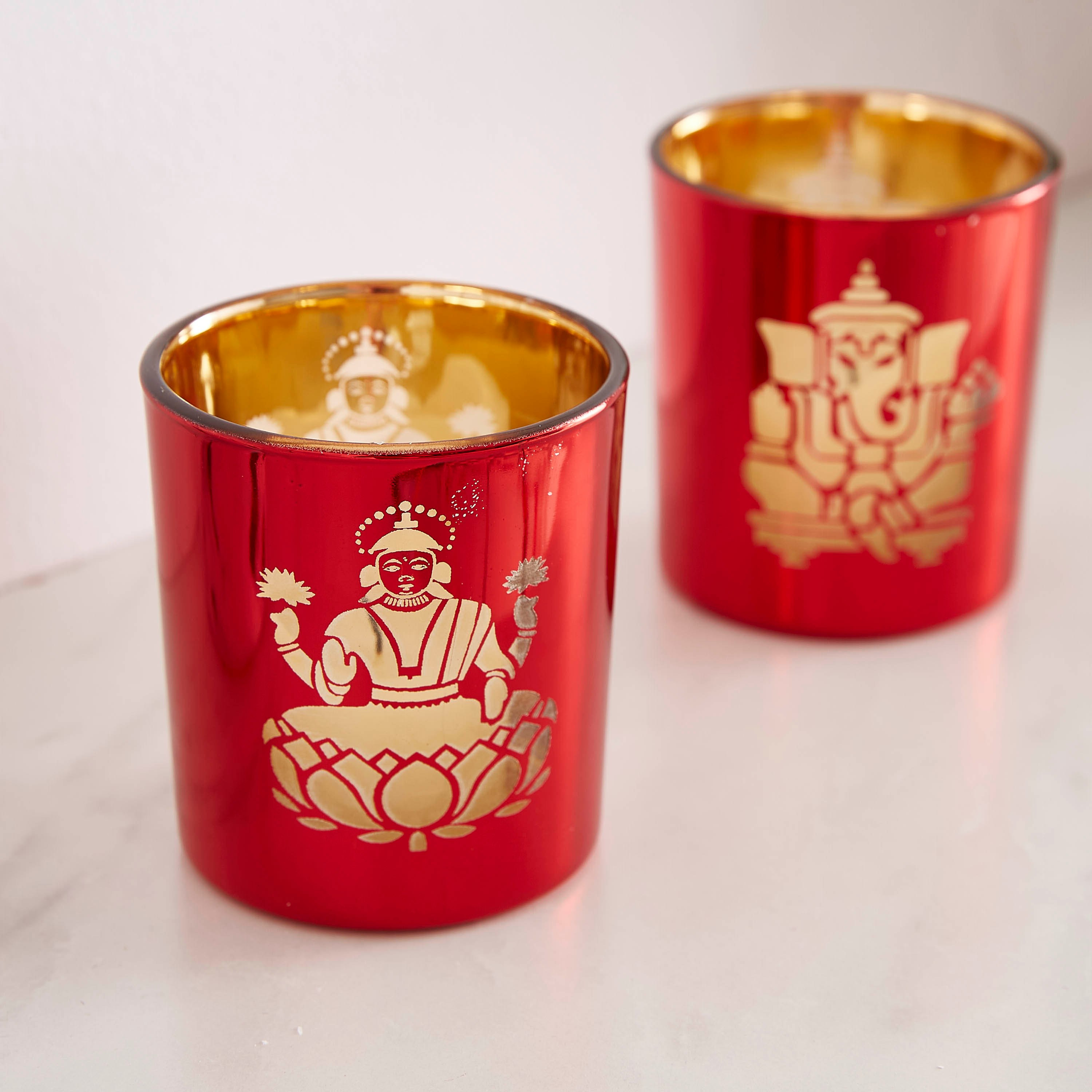 حامل فوتيف زجاج لاكسمي غانيشا من مينيرفا - قطعتين-hbxlivingroom-decorandaccessories-candleholders-image-3