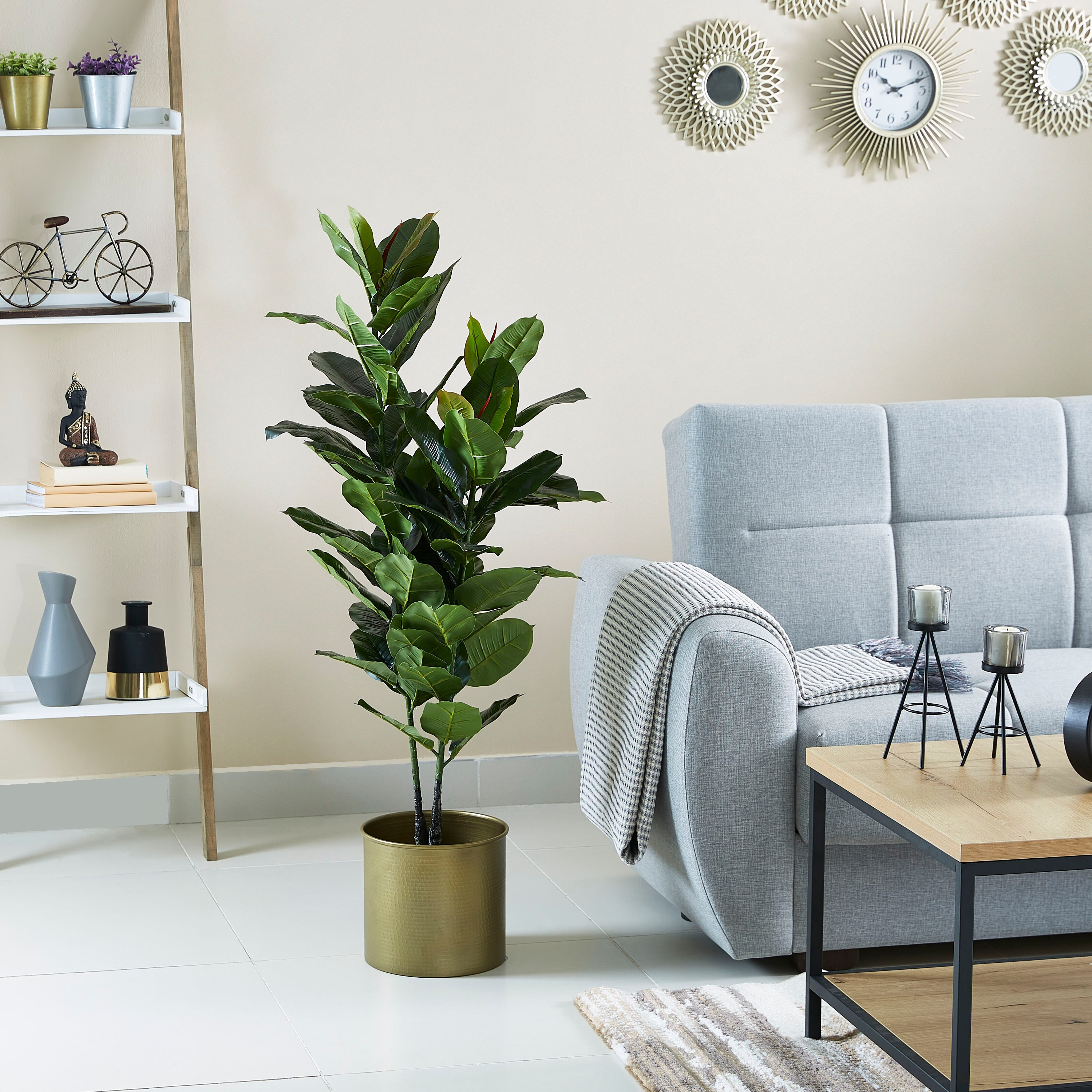 آنية زرع معدنية مطروقة من هانا - 29 × 30 سم-hbxhomeware-hbxdecorandfurnishings-image-4