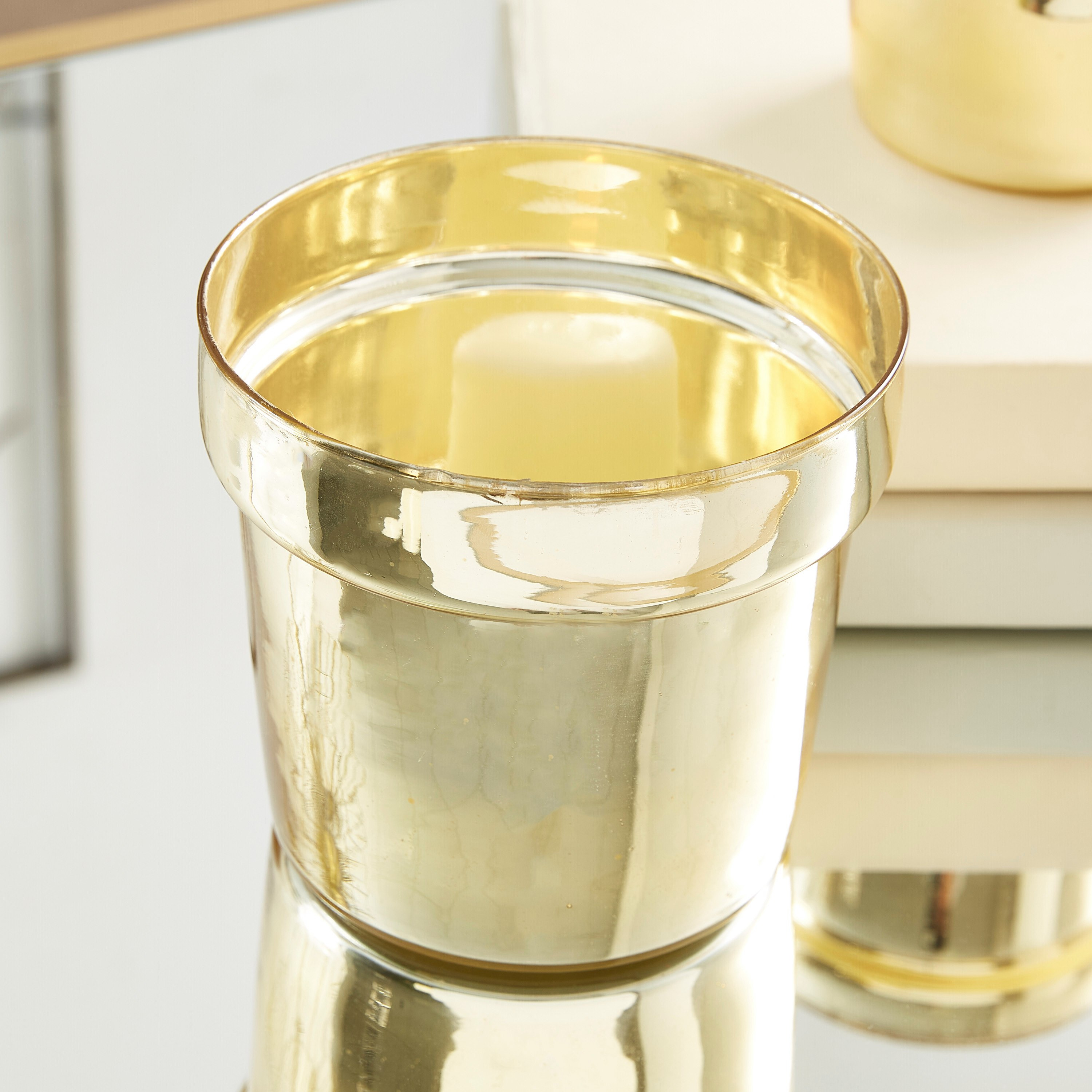 Hannah Lacquered Glass Votive Holder - 12 cm-hbxlivingroom-decorandaccessories-candleholders-image-2