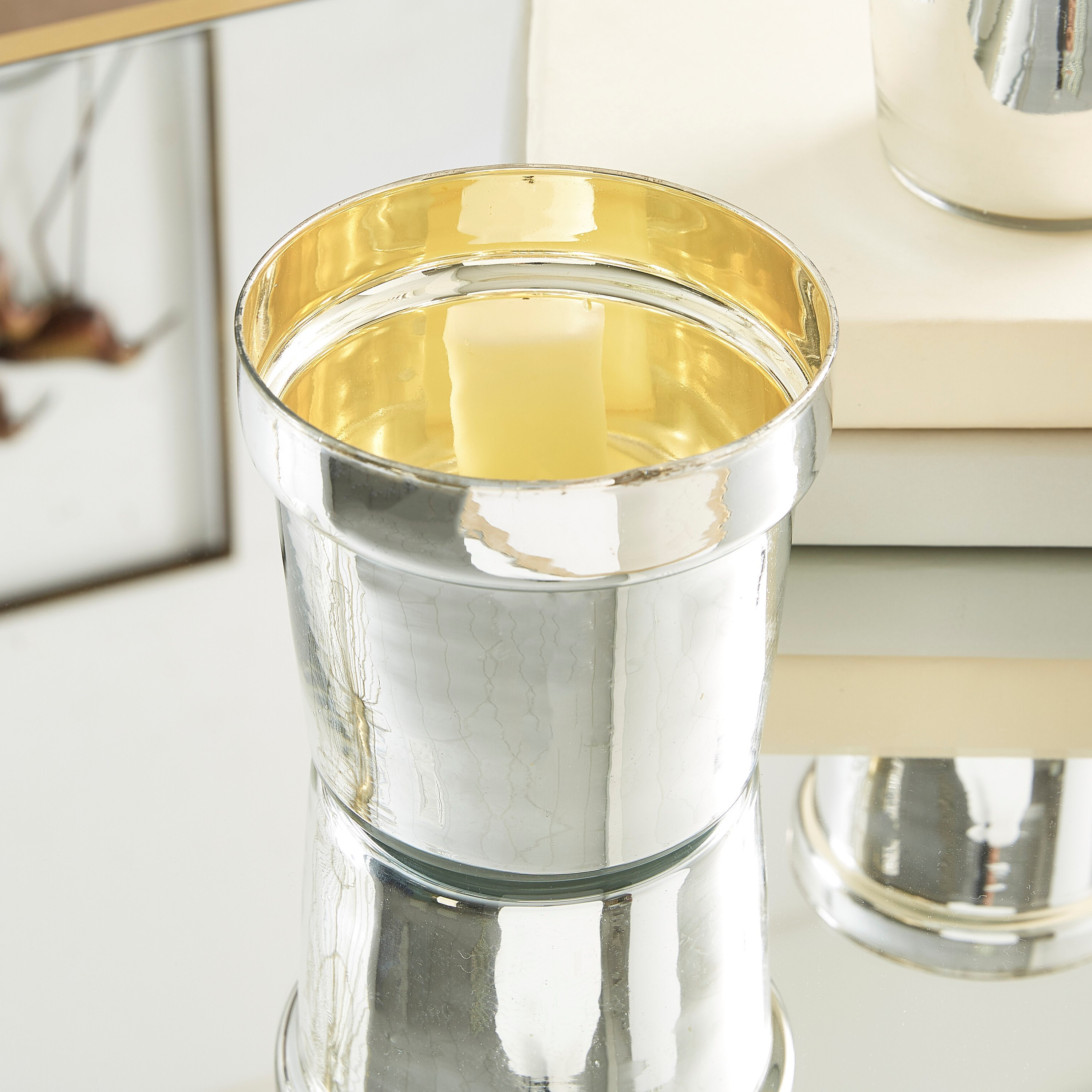 وعاء زجاج بطلاء لامع من هانا - 12 سم-hbxlivingroom-decorandaccessories-candleholders-image-2