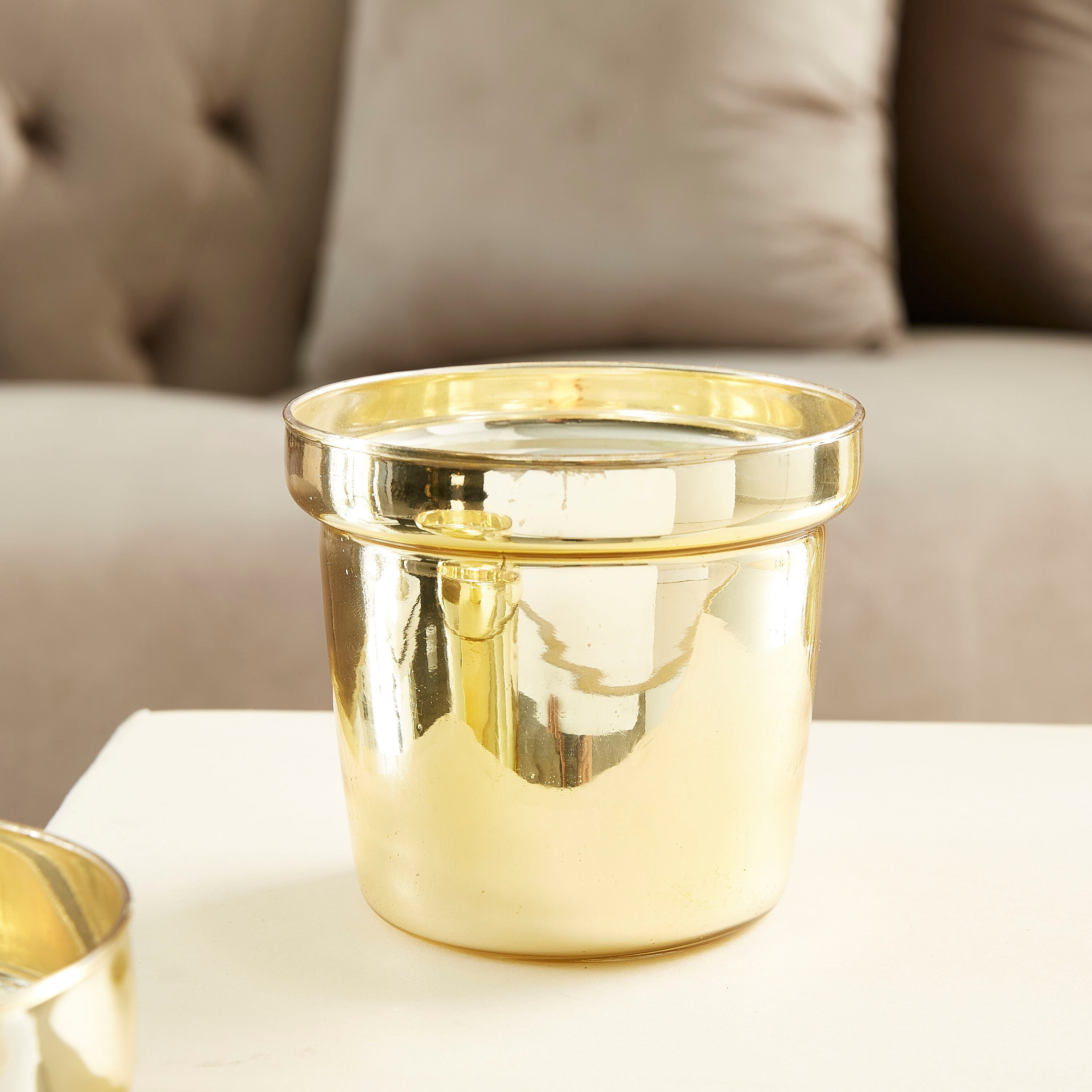 وعاء زجاج بطلاء لامع من هانا - 10 سم-hbxlivingroom-decorandaccessories-candleholders-image-1