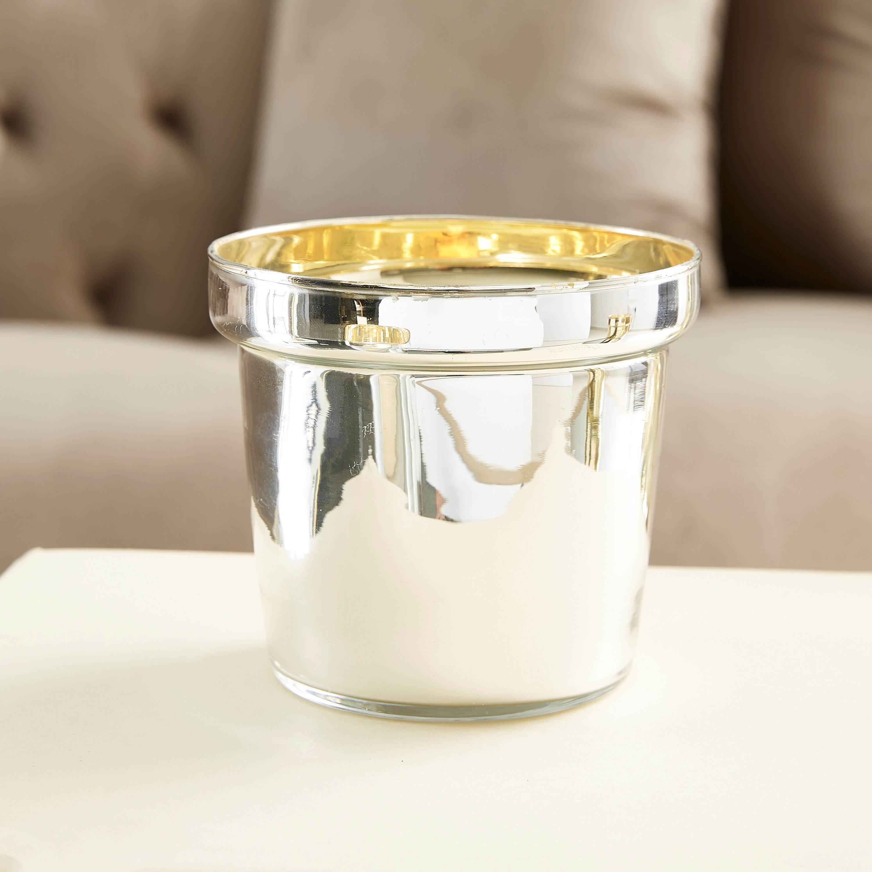 وعاء زجاج بطلاء لامع من هانا - 10 سم-hbxlivingroom-decorandaccessories-candleholders-image-1