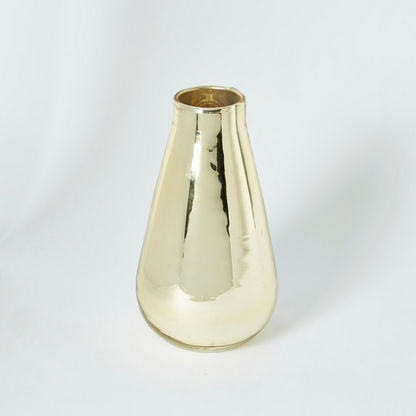 Hannah Funnel Lacquered Glass Vase