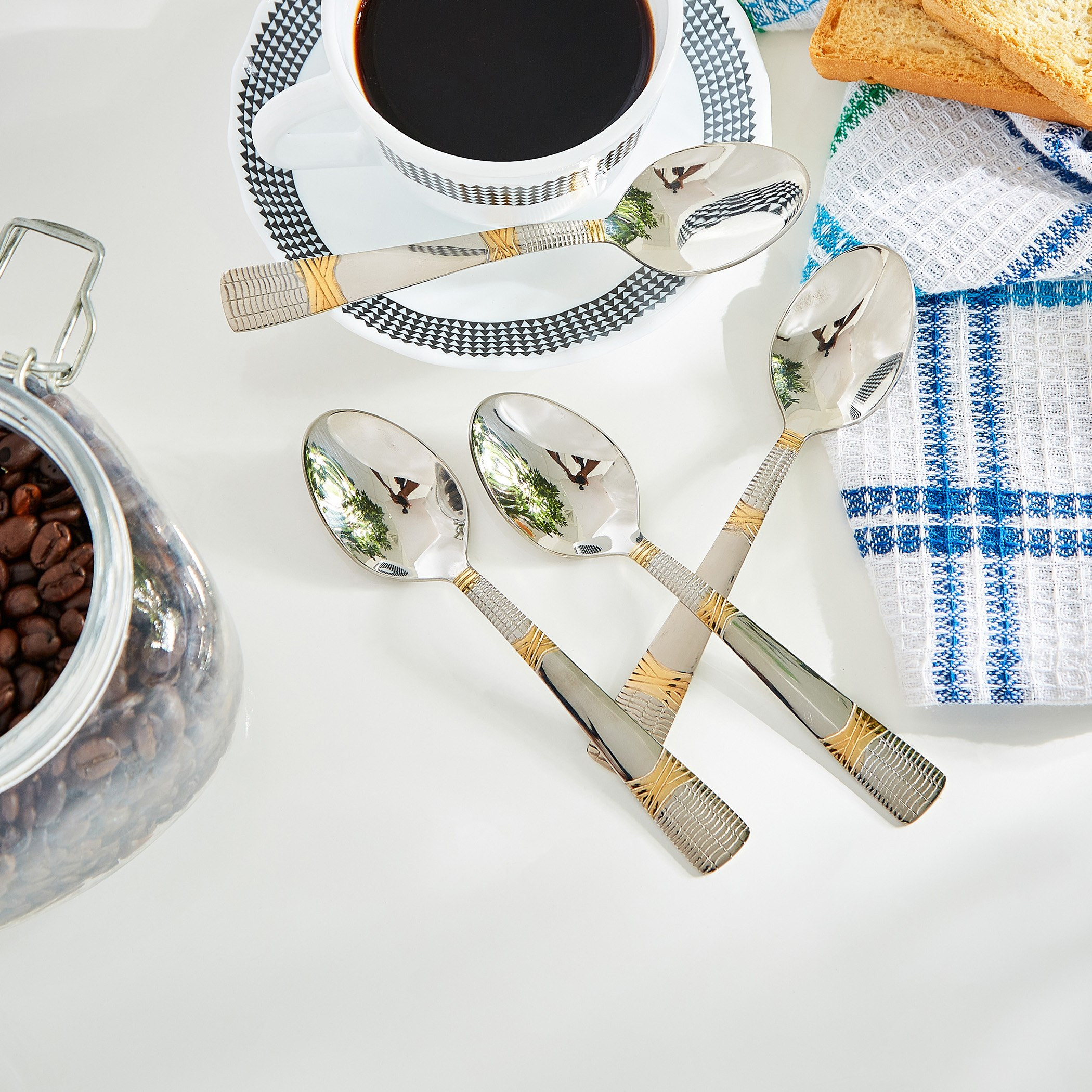 Casa Stainless Steel Teaspoon - Set of 4-hbxhomeware-hbxkitchen-image-3