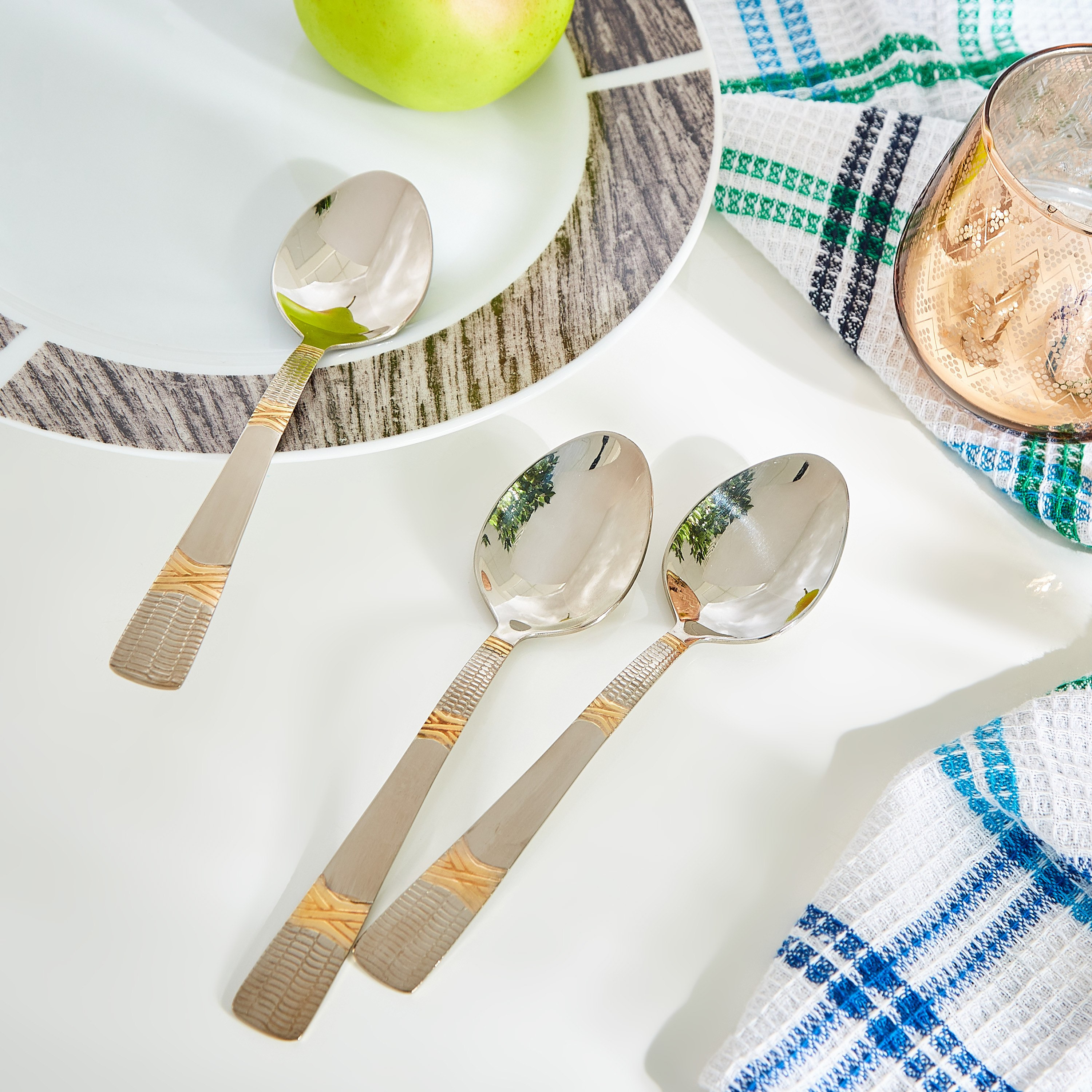 ملاعق طاولة ستانليس ستيل - كاسا- طقم من 3 قطع-hbxhomeware-hbxkitchen-image-1