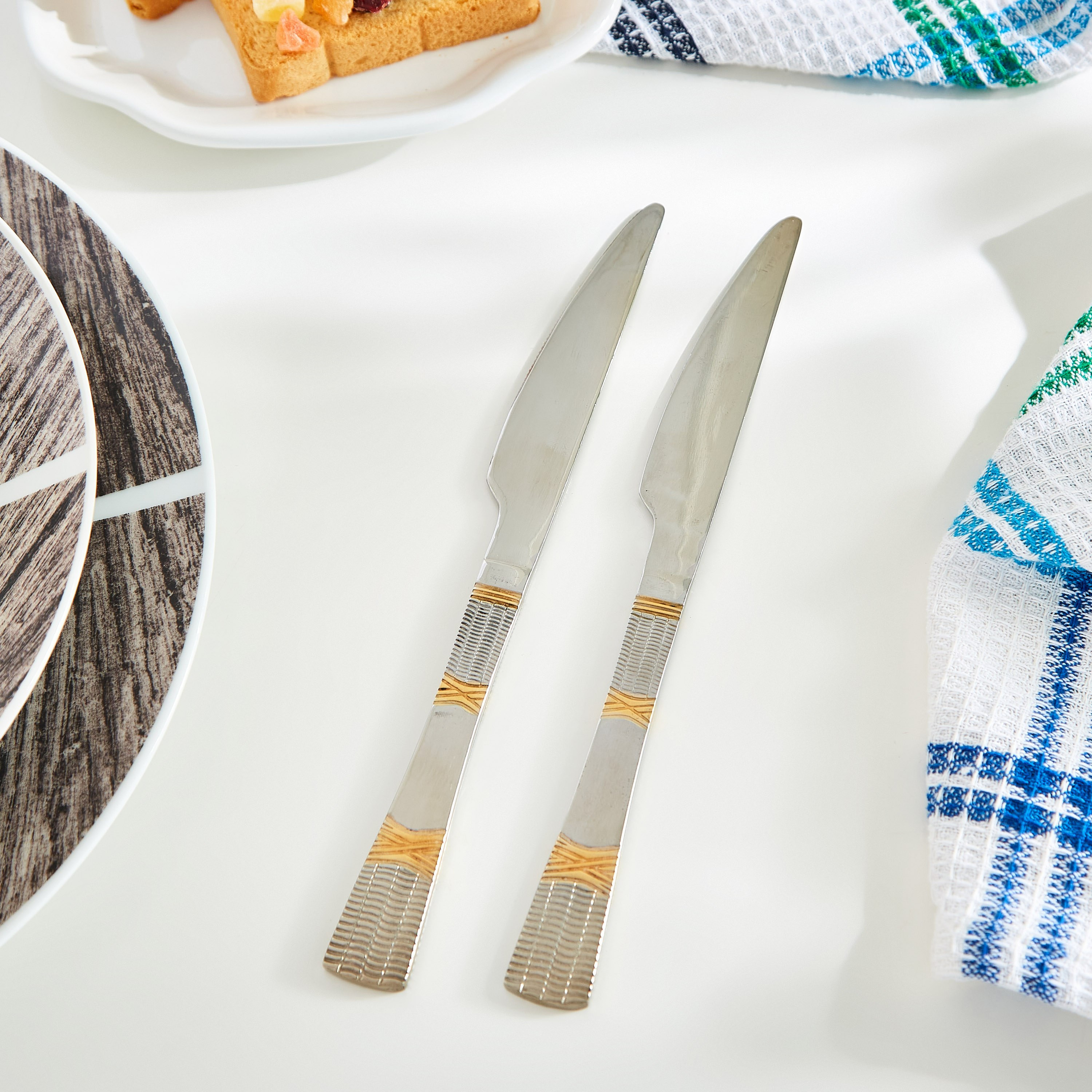 سكين عشاء ستانلس ستيل من كاسا- طقم من قطعتين-hbxhomeware-hbxkitchen-image-1