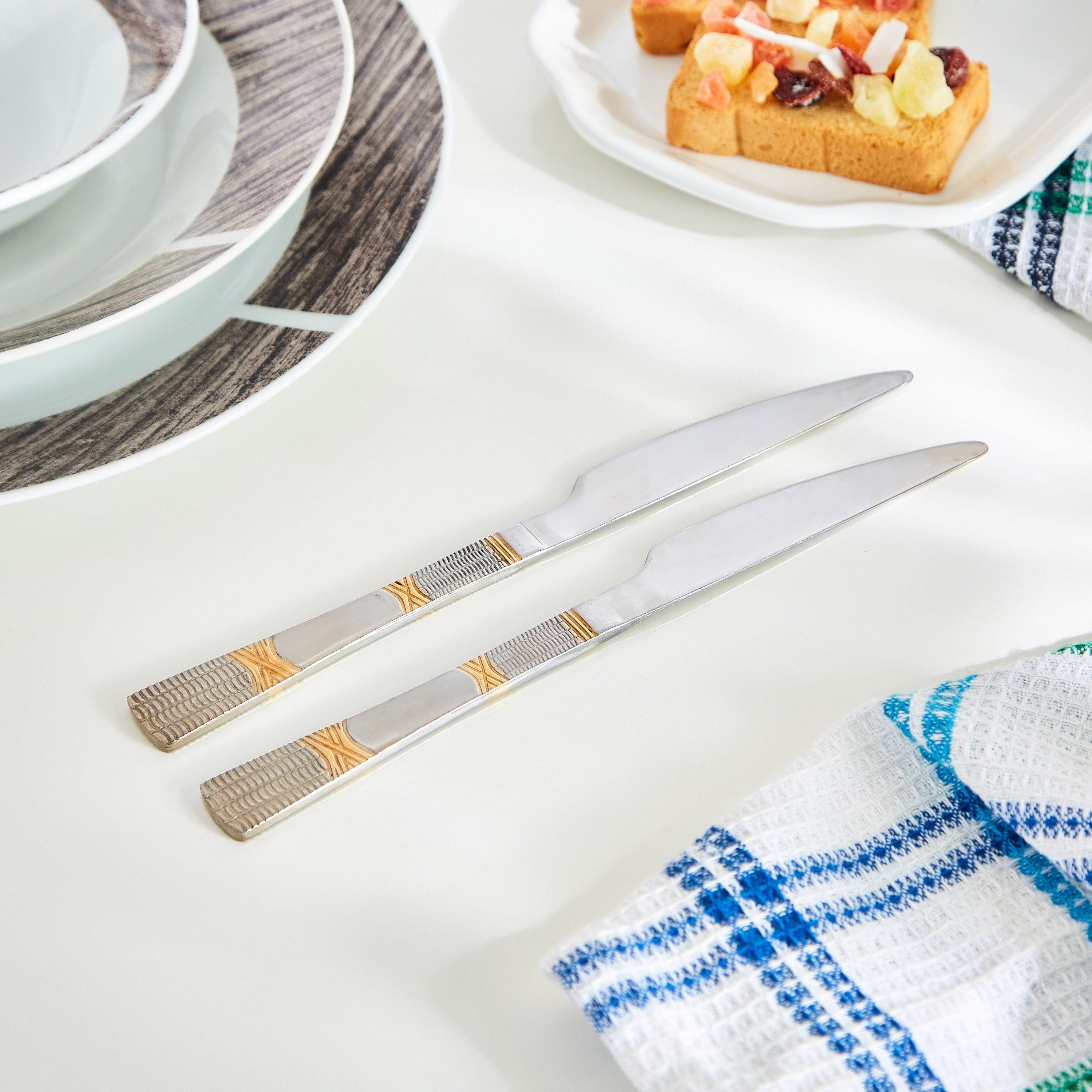 سكين عشاء ستانلس ستيل من كاسا- طقم من قطعتين-hbxhomeware-hbxkitchen-image-3