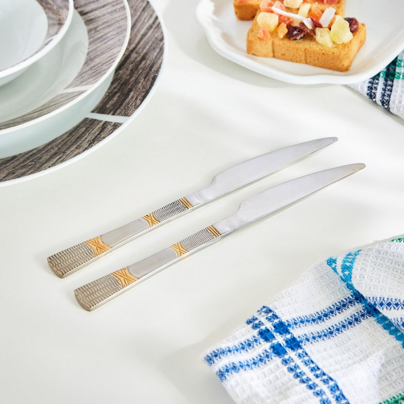 Casa Stainless Steel Table Knife - Set of 2-Cutlery-image-2