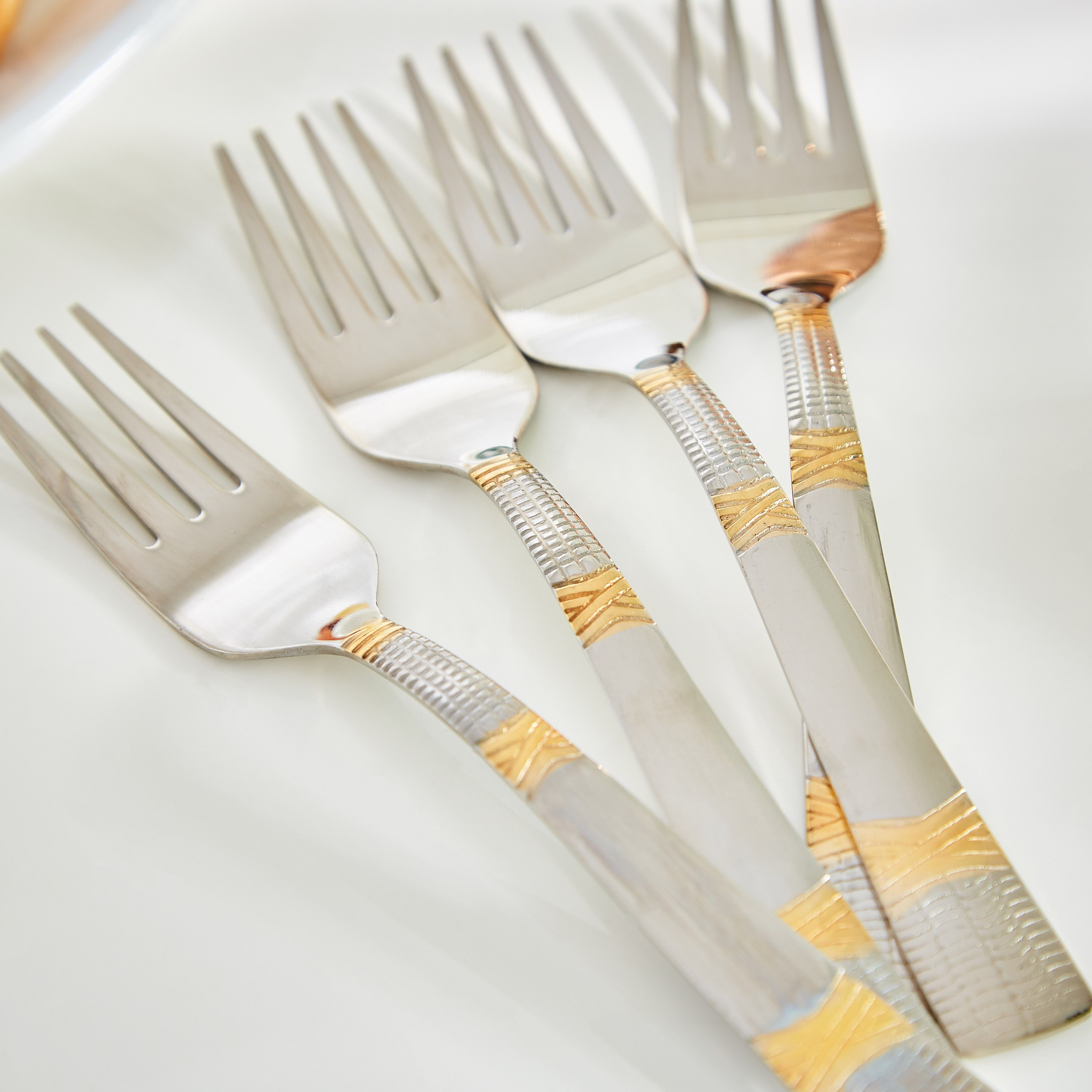 Casa Stainless Steel Cake Fork - Set of 4-hbxhomeware-hbxkitchen-image-2