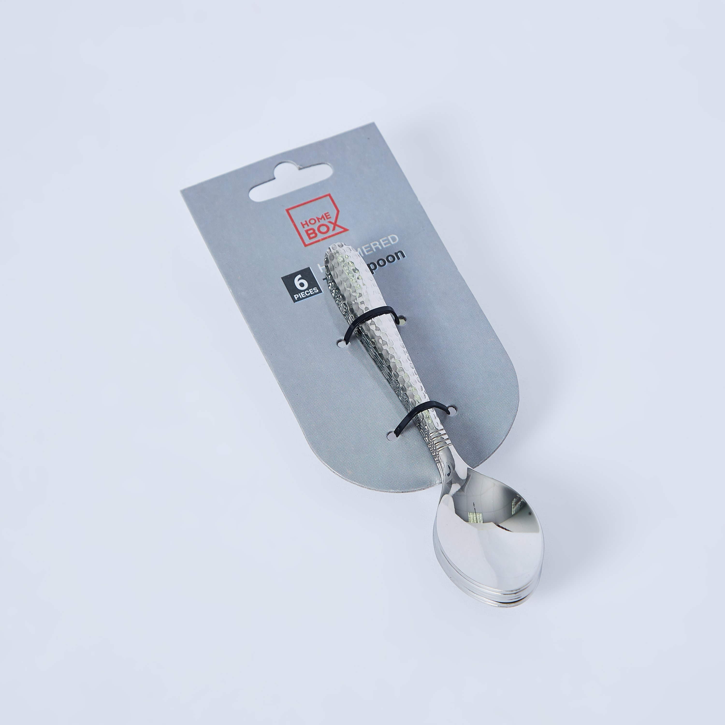Hammered Stainless Steel Teaspoon - Set of 6-hbxhomeware-hbxkitchen-image-5