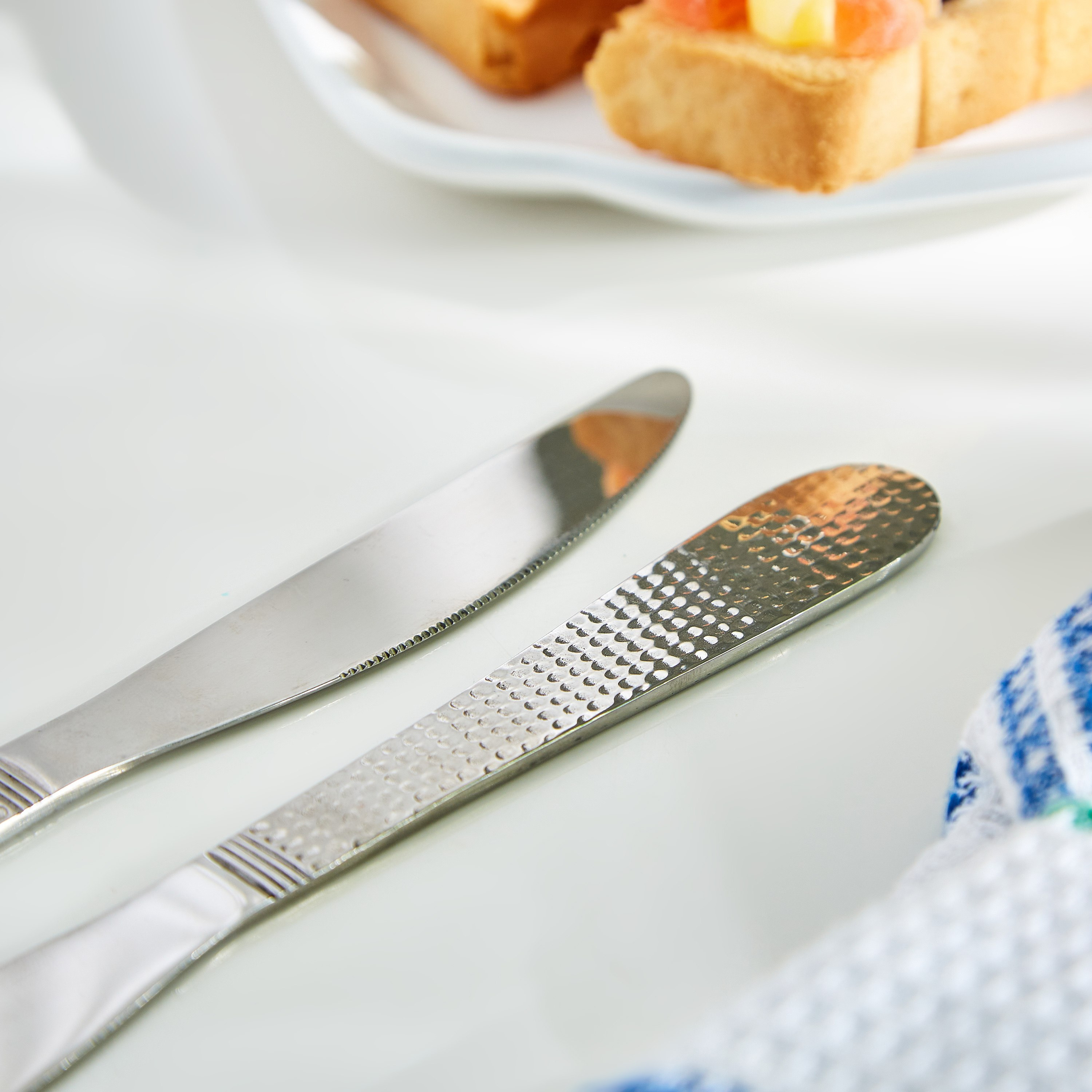 Hammered Stainless Steel Table Knife - Set of 2-hbxhomeware-hbxkitchen-image-2