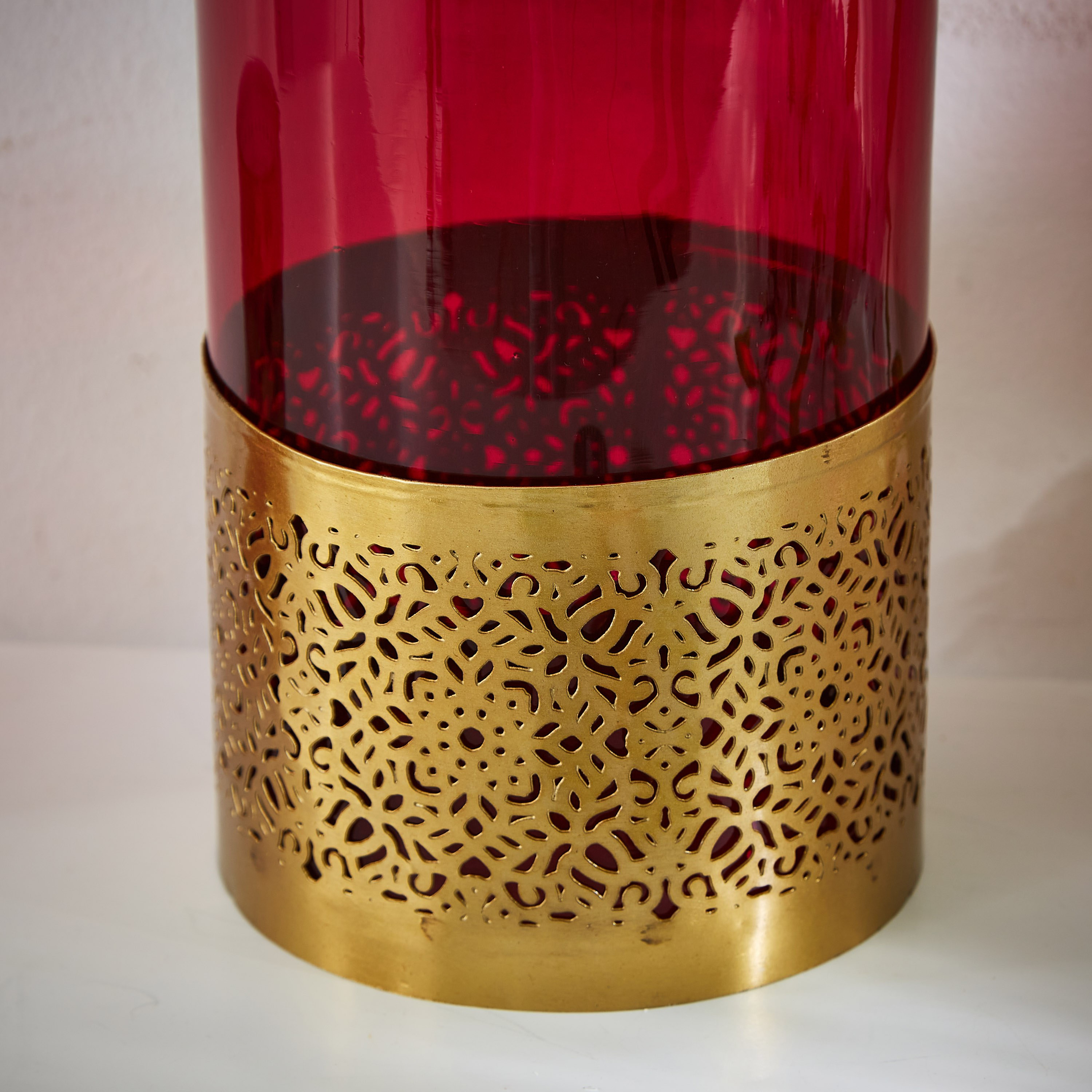 فانوس تريليس معدني من ميرا - 30 سم-hbxlivingroom-decorandaccessories-candleholders-image-5