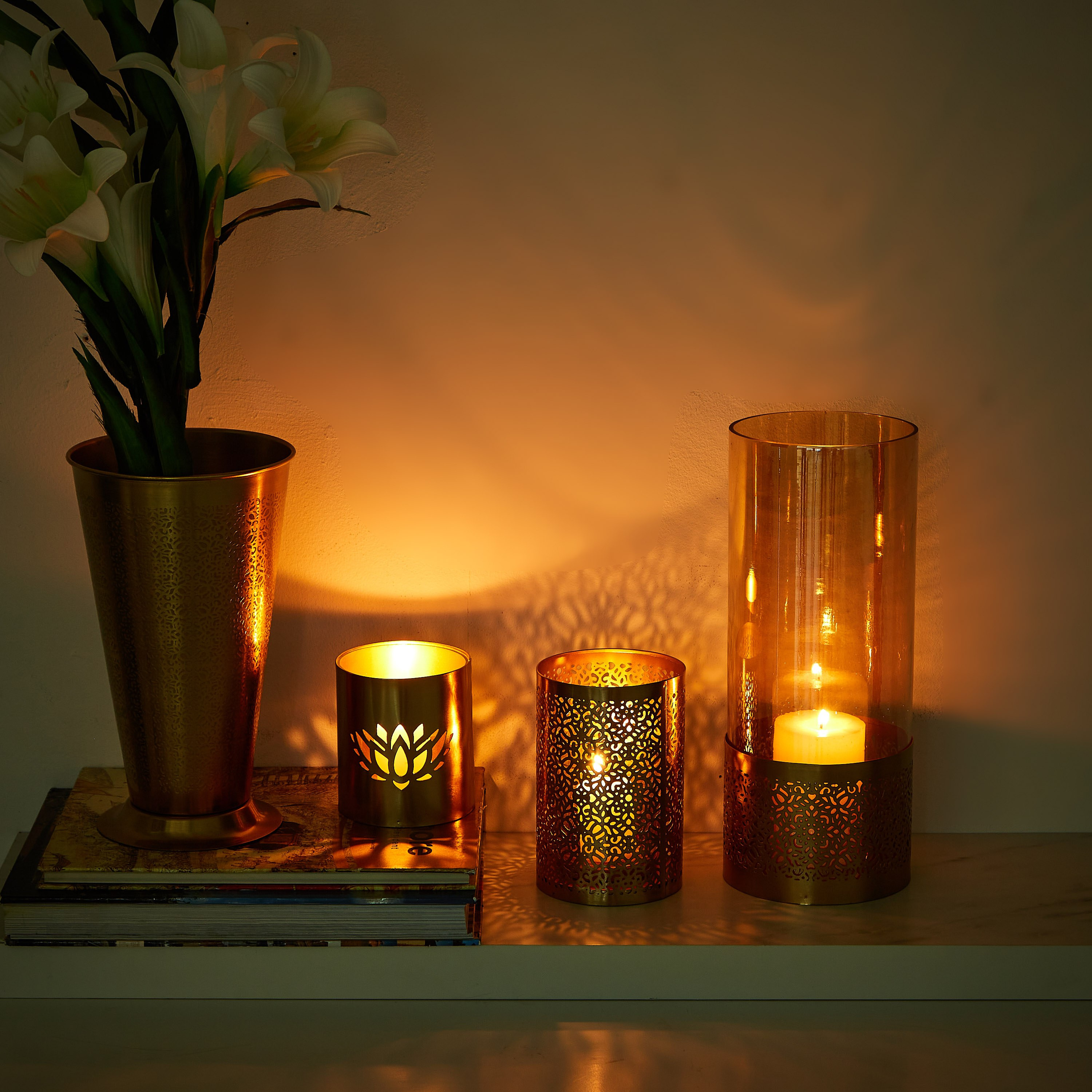 Myrrah Metal Trellis Votive - 15 cm-hbxlivingroom-decorandaccessories-candleholders-image-5