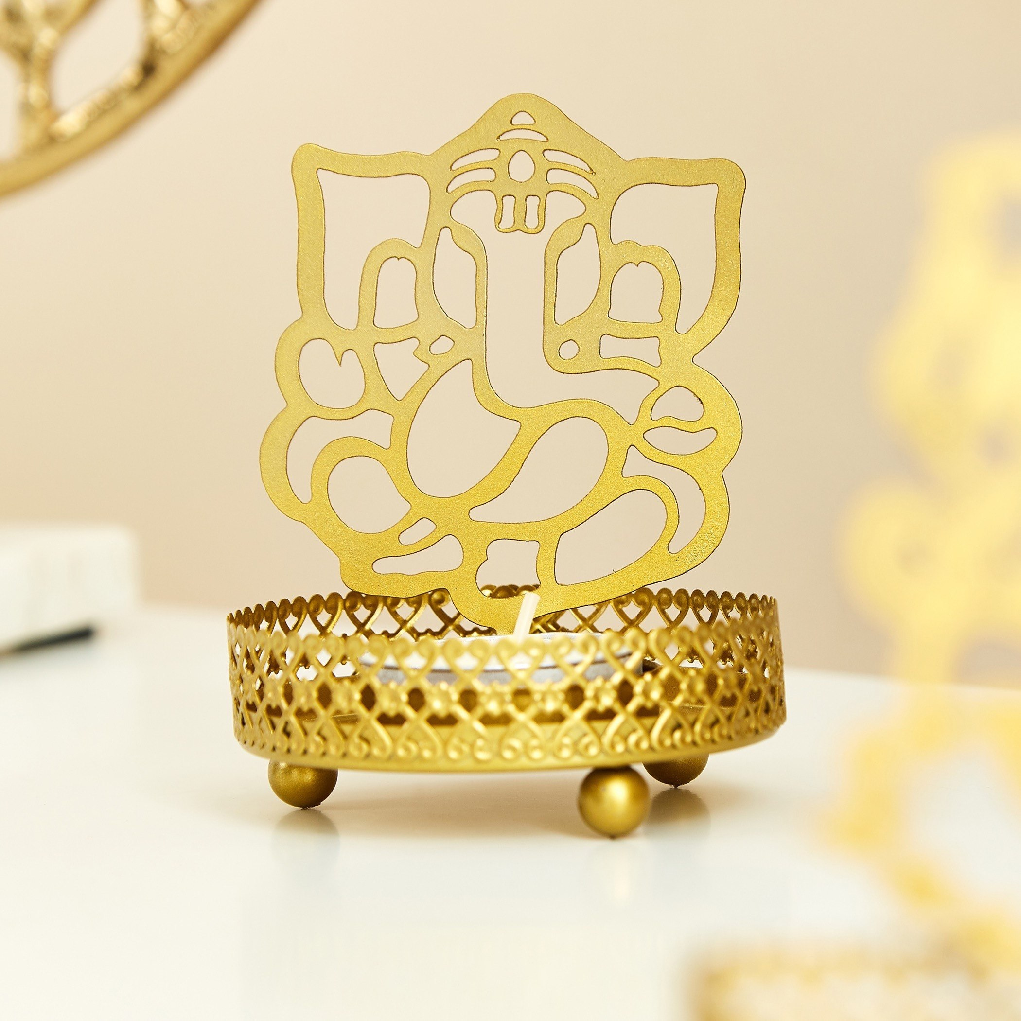 حامل شموع صغيرة غانيشا معدني من ميره-hbxlivingroom-decorandaccessories-candleholders-image-3