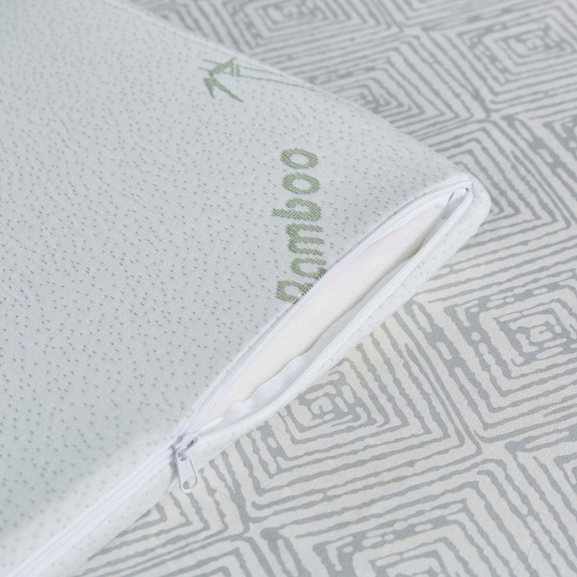 Comfort Bamboo Memory Foam Queen Size Mattress Topper - 150x200 cm-Protectors and Toppers-image-4