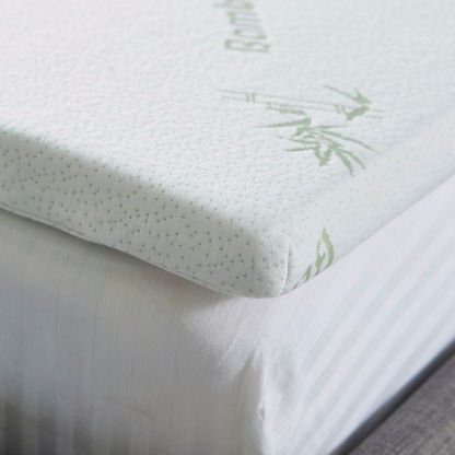 Comfort Bamboo Memory Foam King Size Mattress Topper - 180x200 cm