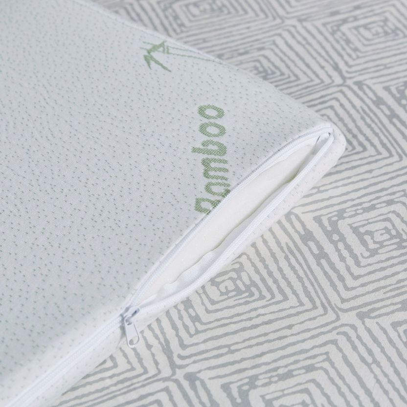 Comfort Bamboo Memory Foam Super King Mattress Topper - 200x200 cm-Protectors and Toppers-image-4
