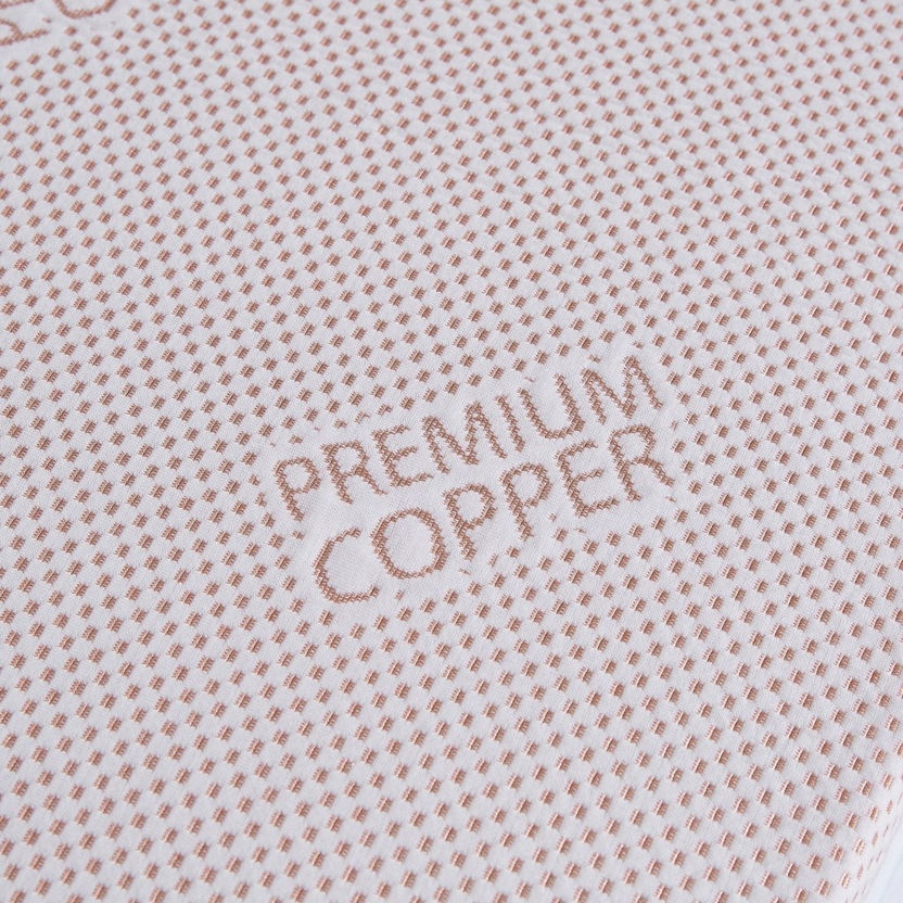 Essence Copper Infused Memory Foam Twin Mattress Topper - 120x200 cm-Protectors and Toppers-image-3