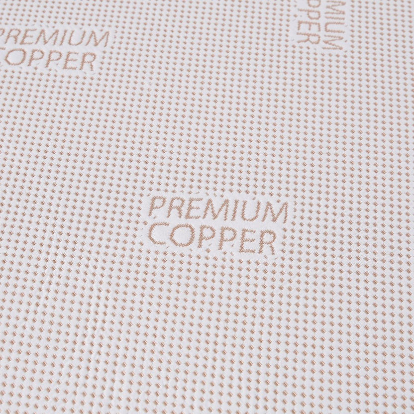 Essence Copper Infused Memory Foam Super King Mattress Topper - 200x200x4 cm-Protectors and Toppers-image-3